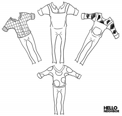 Hello Neighbor Coloring Pages Printable