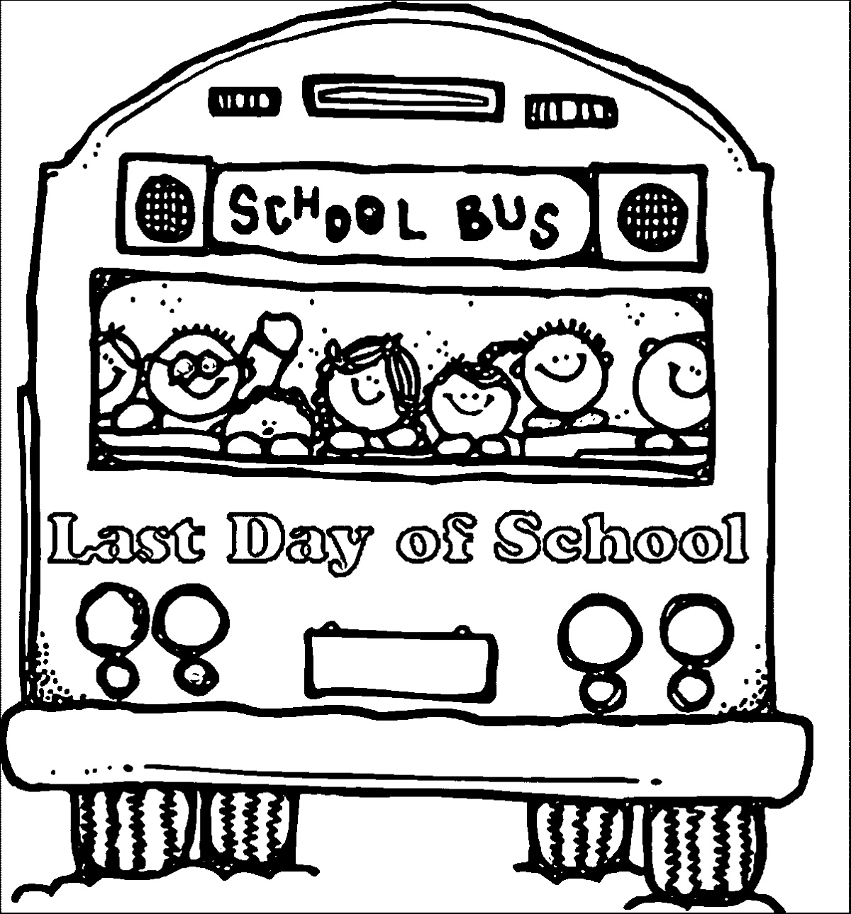 Last Day Of School Coloring Pages Free
