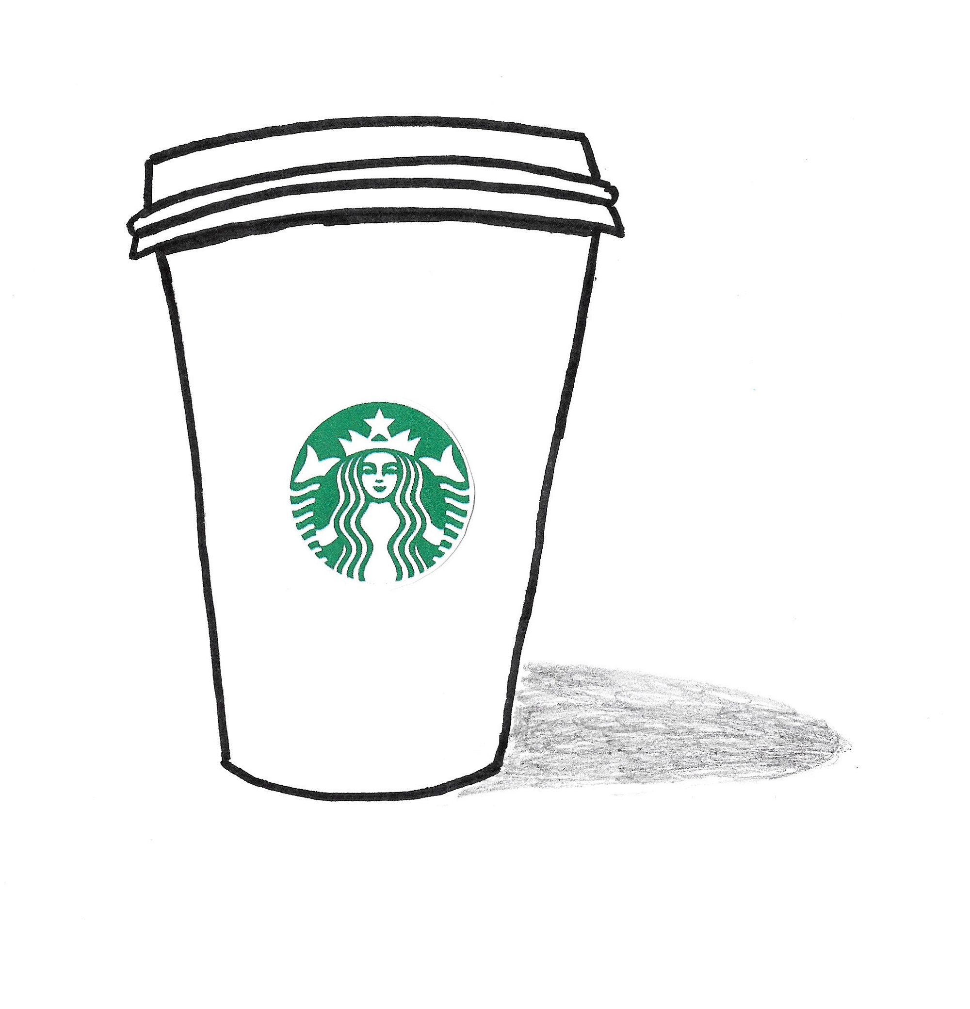 Starbucks Coloring Page Cup