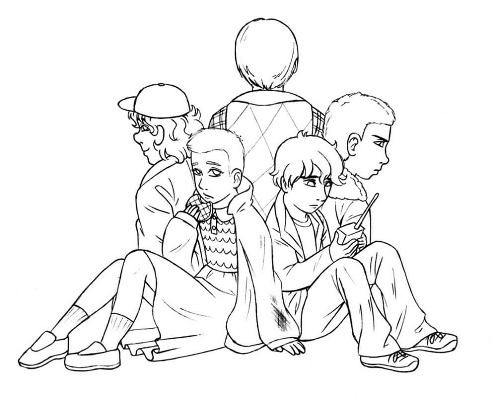 Stranger Things Coloring Pages K5 Worksheets