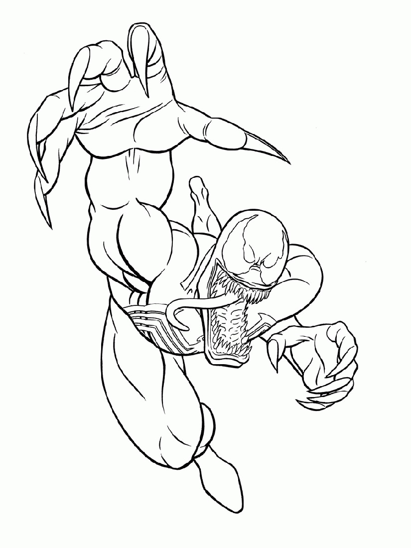 Venom Coloring Pages To Print