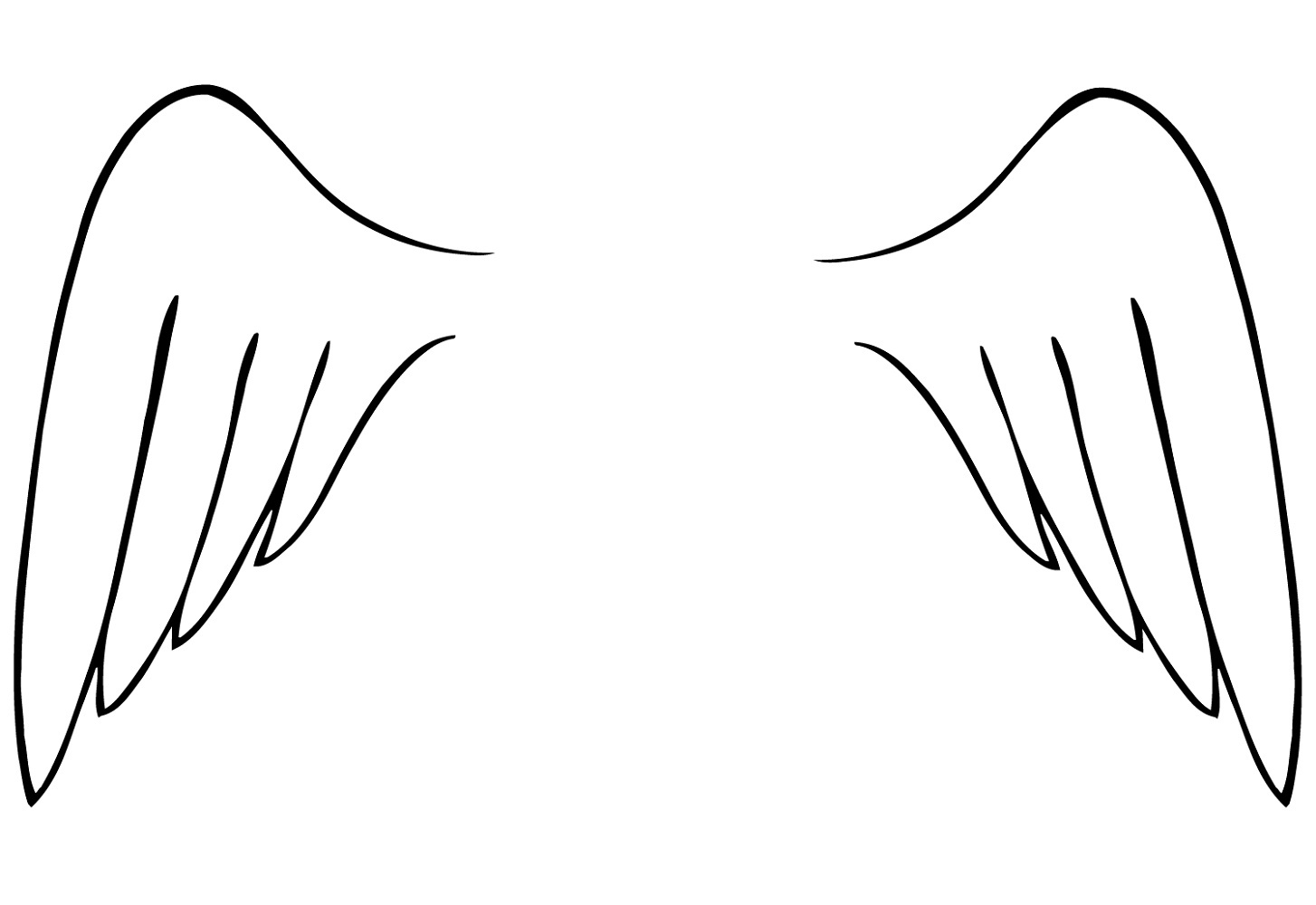 Angel Wings Coloring Pages To Print