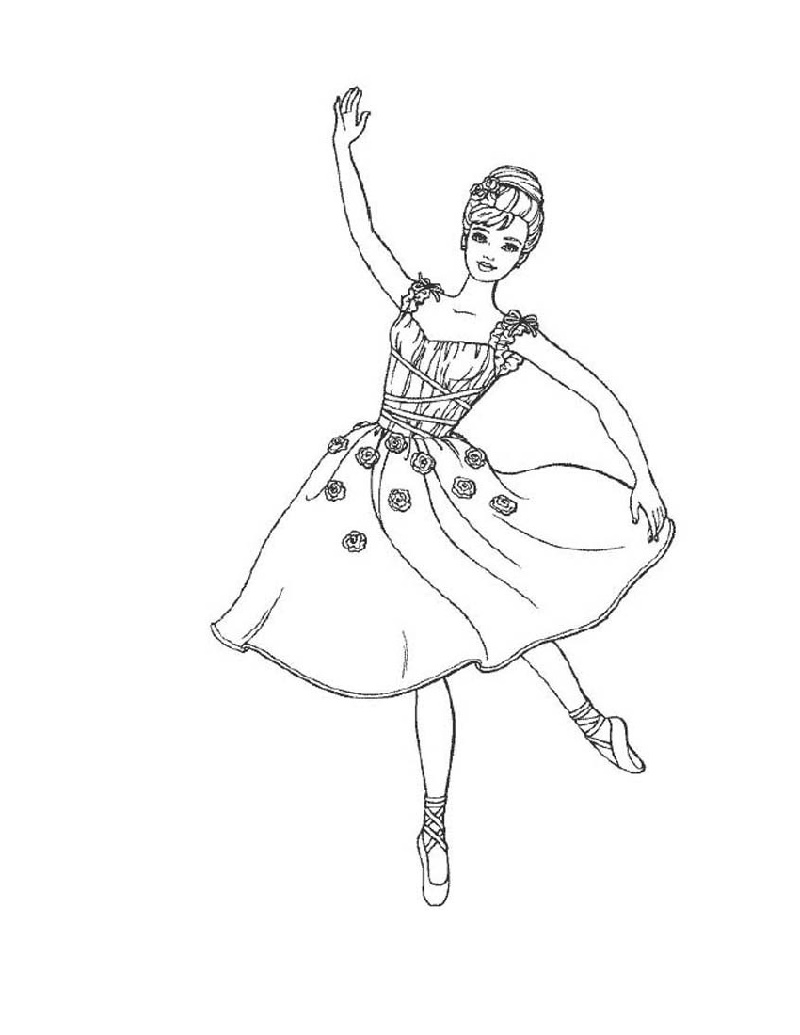 Ballerina Coloring Pages Free