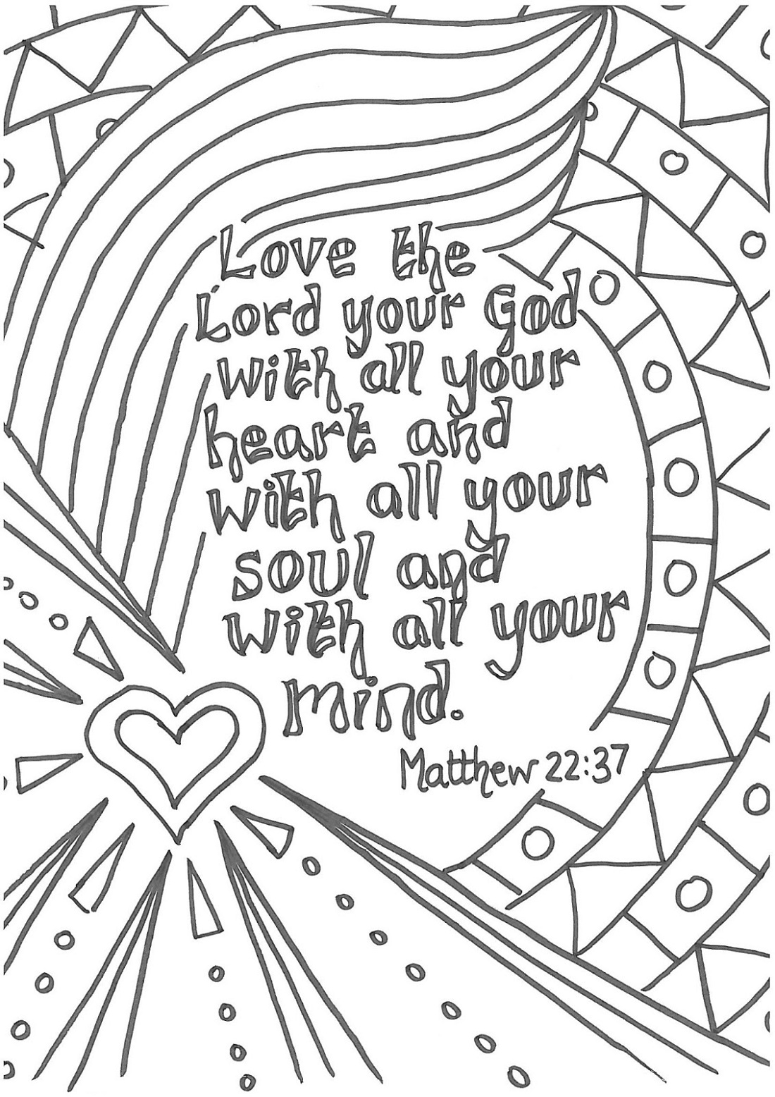 Bible Verse Coloring Pages For Kids