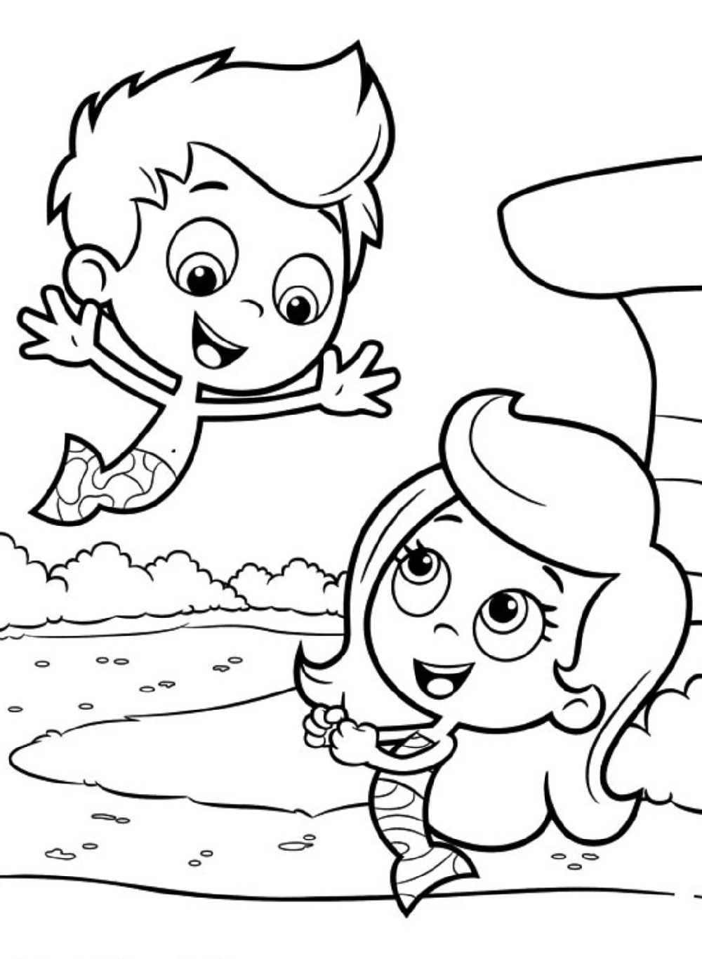 Bubble Guppies Coloring Pages Free