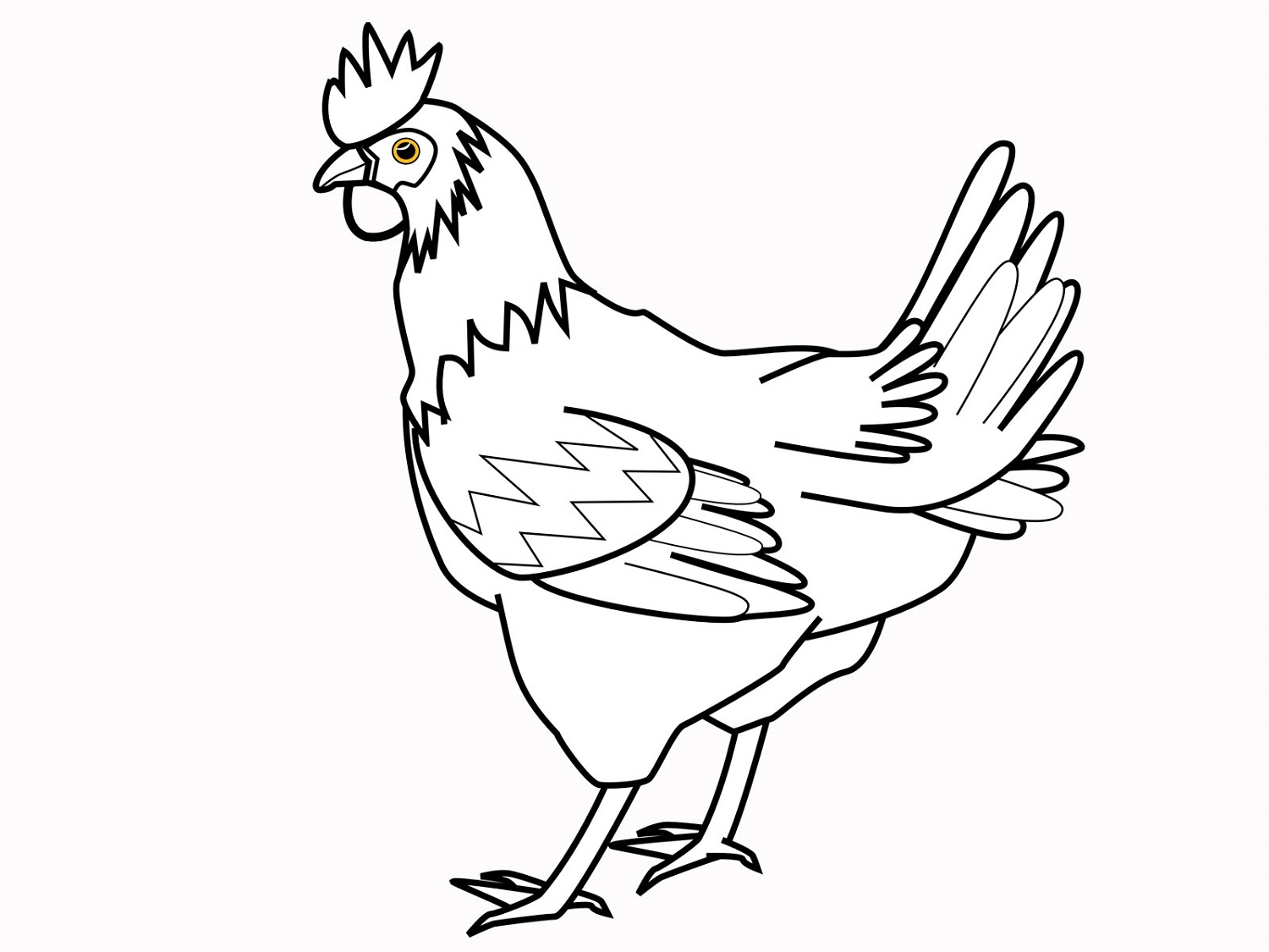 Chicken Coloring Pages Free