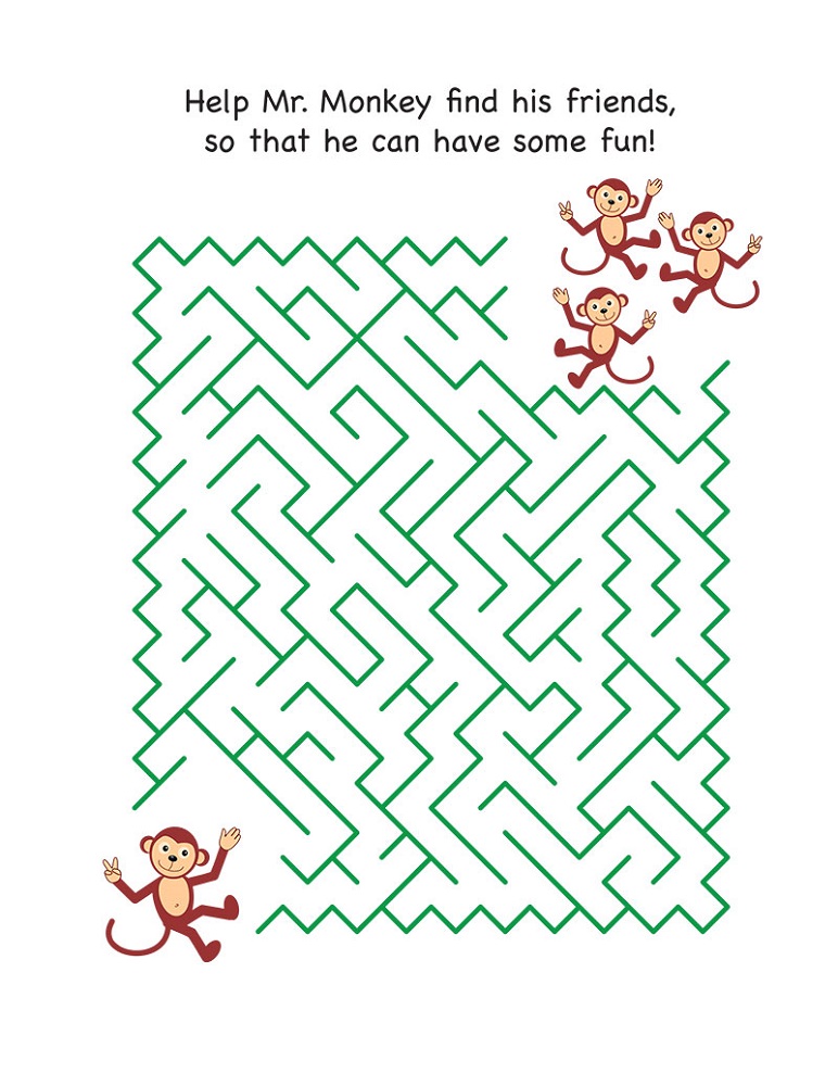 Fun Activity Sheets Maze