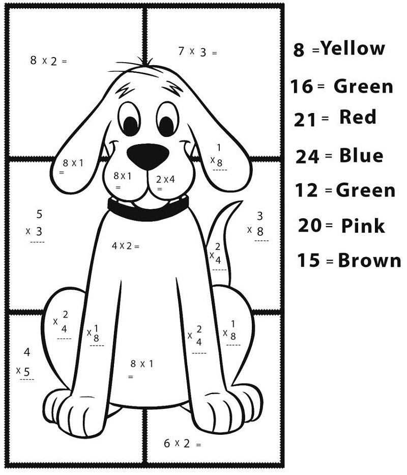 Math Coloring Worksheets For Kids