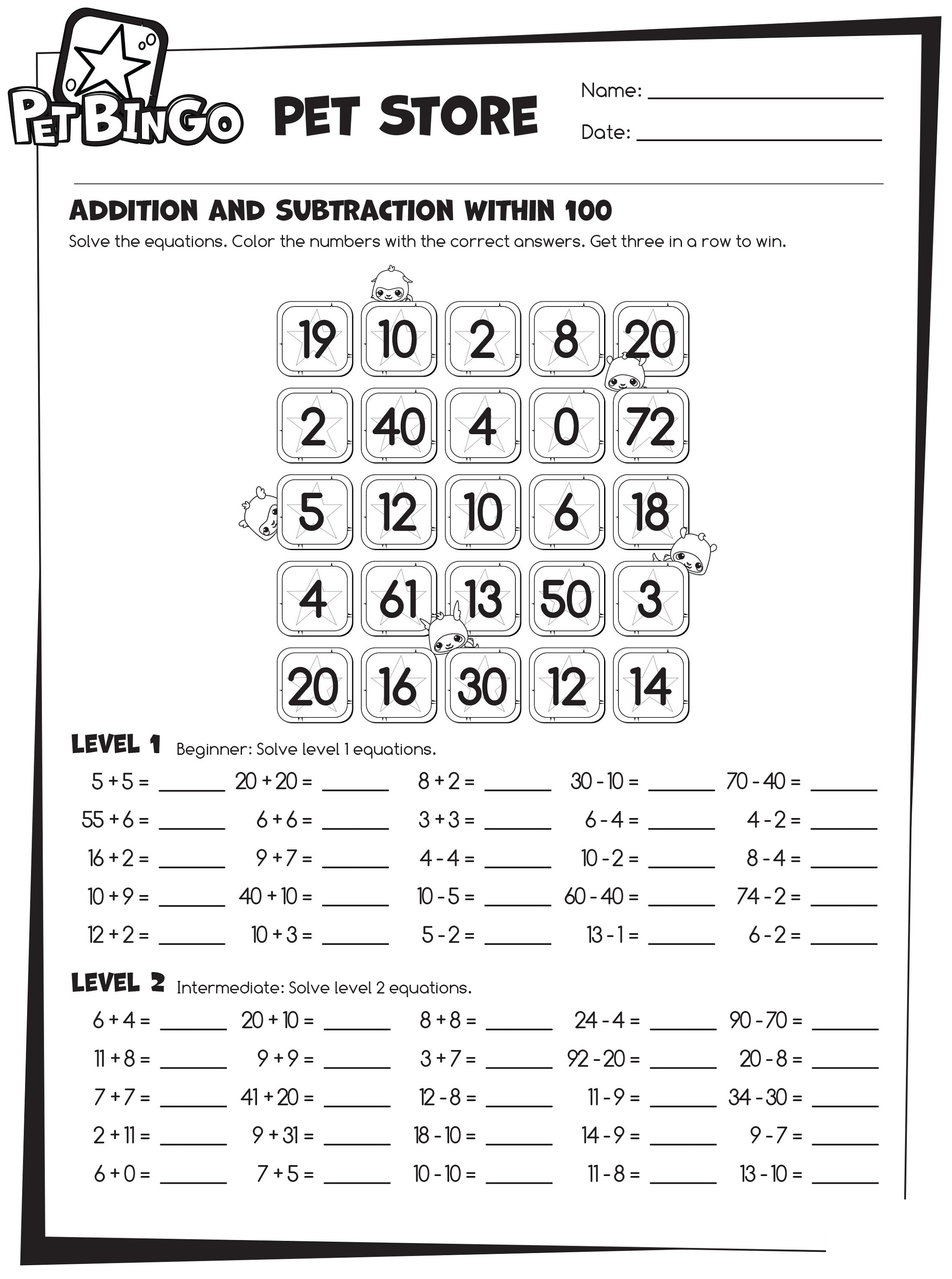 Printable Fun Activities For 10 Year Olds Math