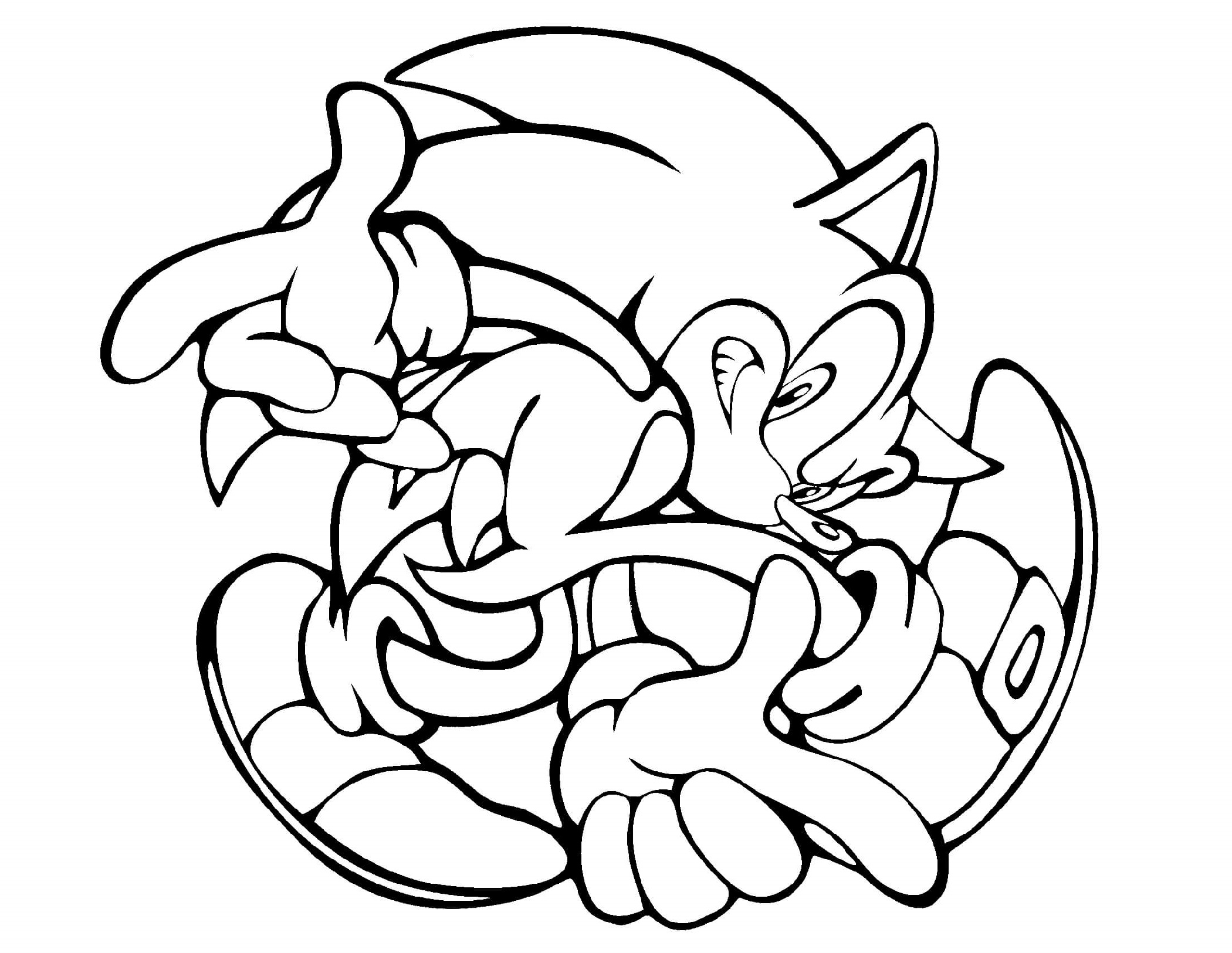 Sonic Coloring Pages Free