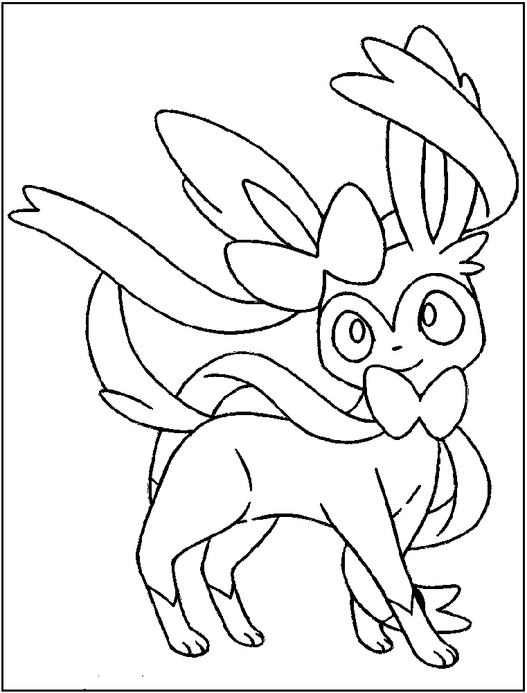 Sylveon Coloring Pages Free