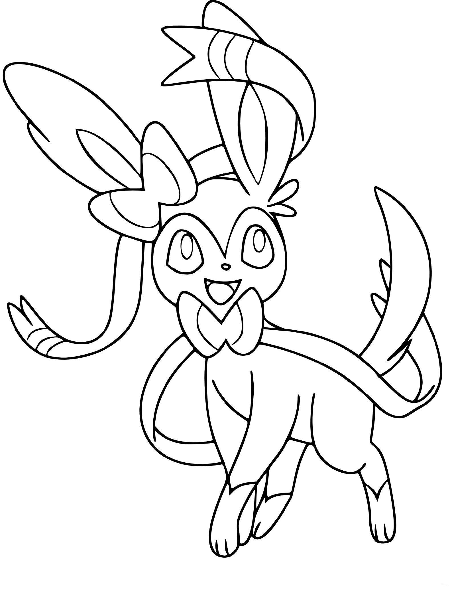 Sylveon Coloring Pages Printable