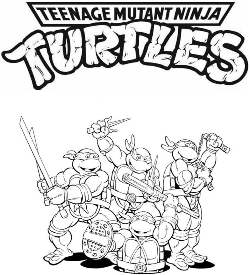 Teenage Mutant Ninja Turtles Coloring Pages Nickelodeon