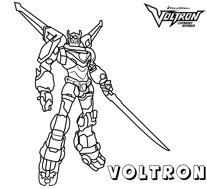Voltron Coloring Pages Free