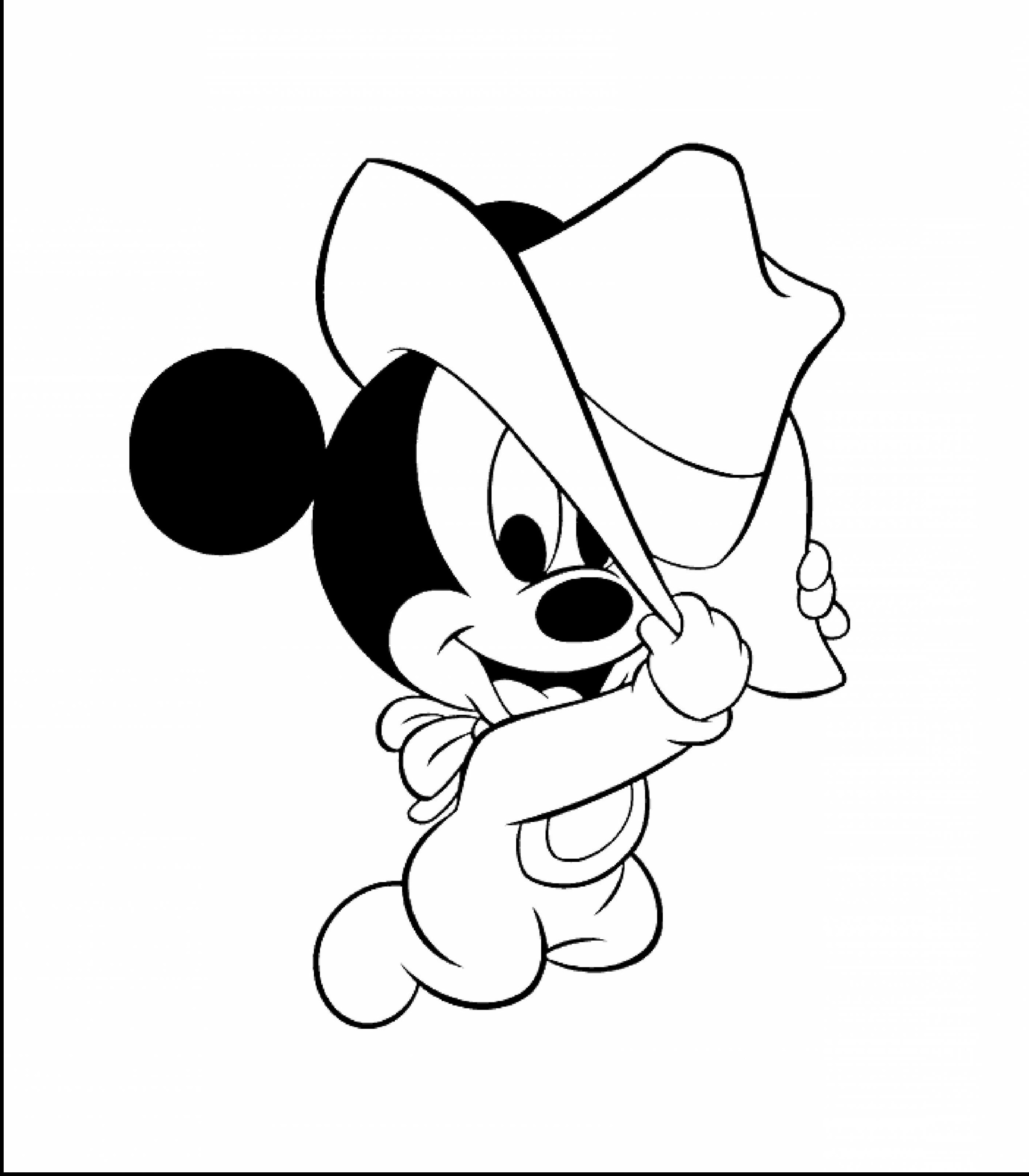 Baby Mickey Mouse Coloring Pages Free