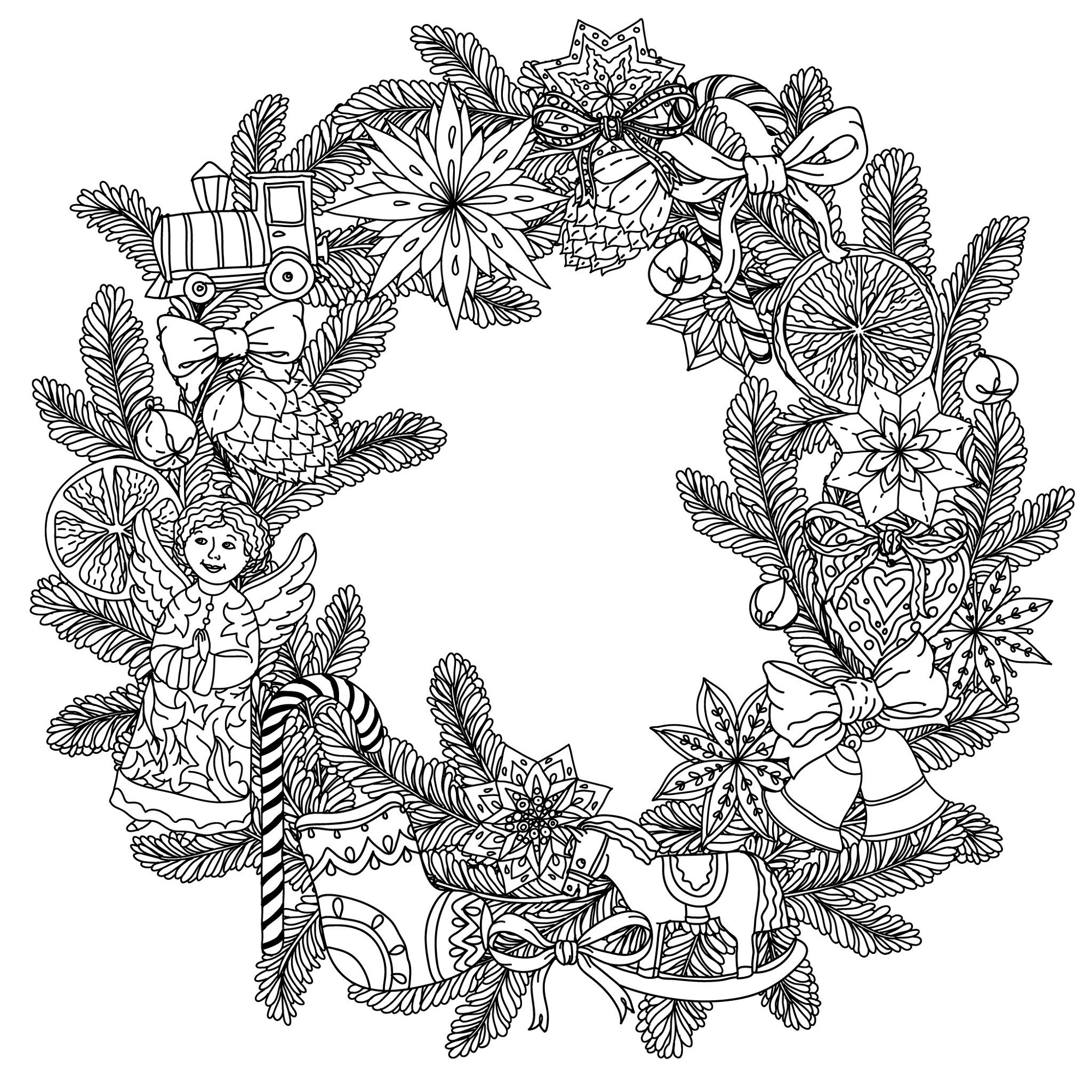 Christmas Coloring Pages For Adults Printable