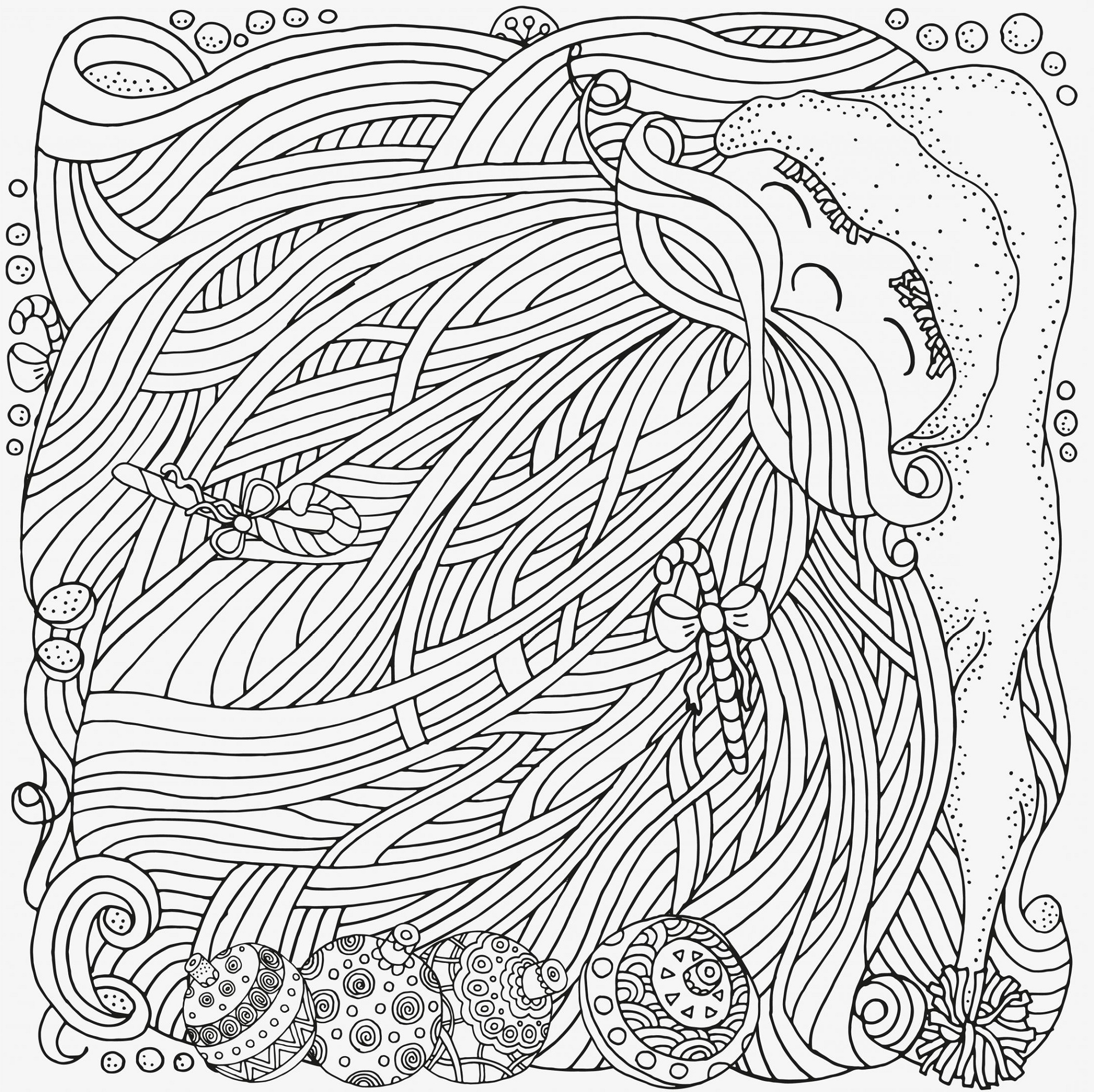 Christmas Coloring Pages For Adults Santa