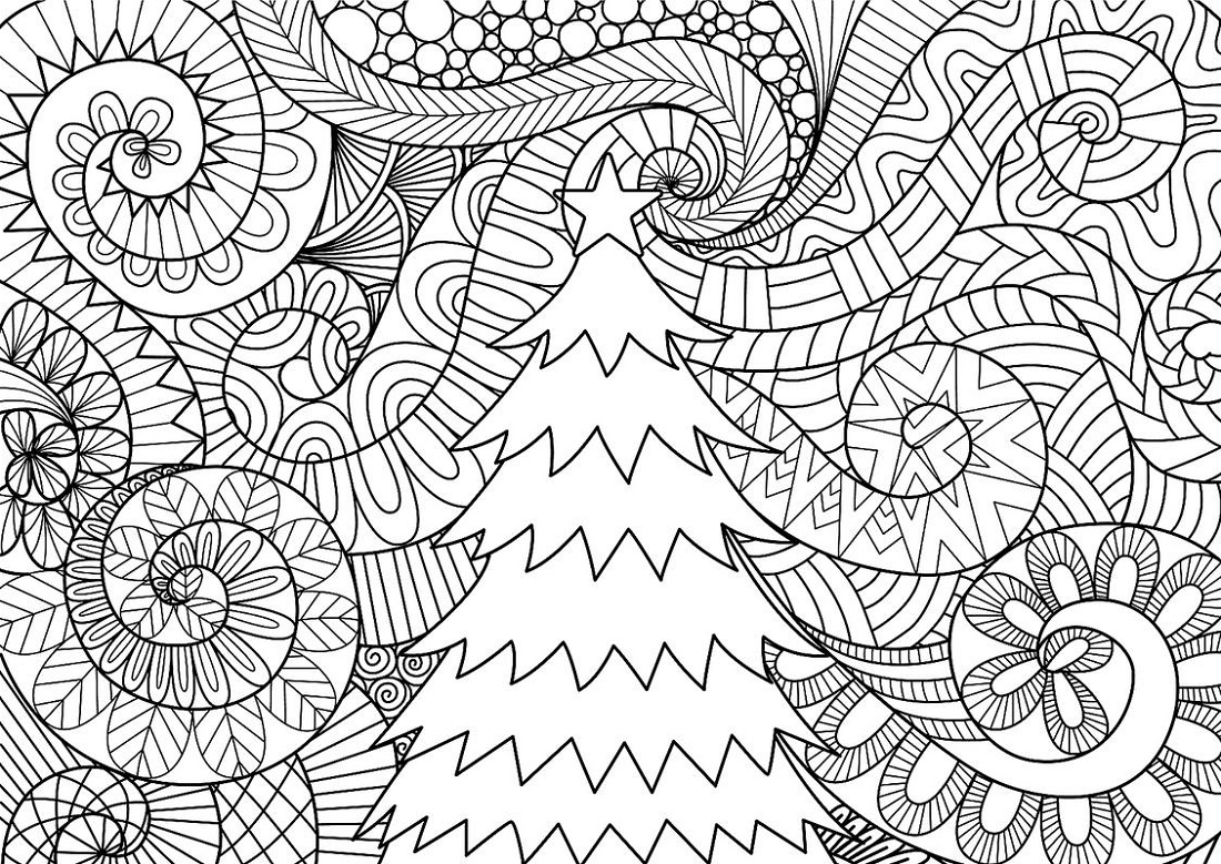 Christmas Coloring Pages For Adults To Print