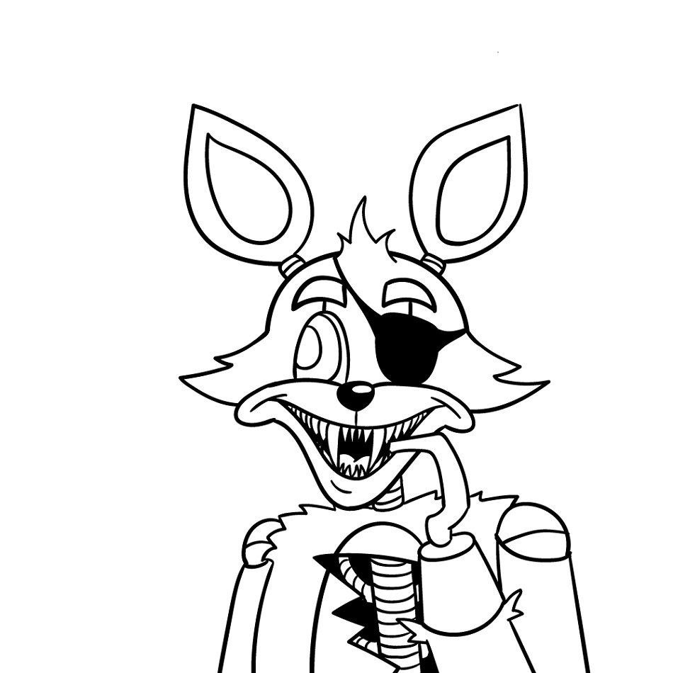 Five Nights At Freddy's Coloring Foxy The Pirates