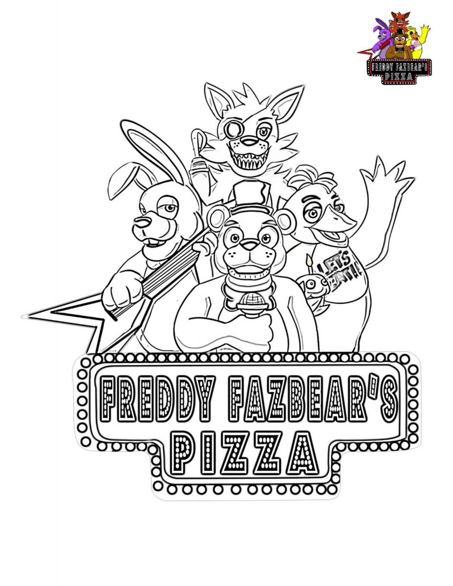 Five Nights At Freddy's Coloring Bonnie The Bunny | K5 Worksheets