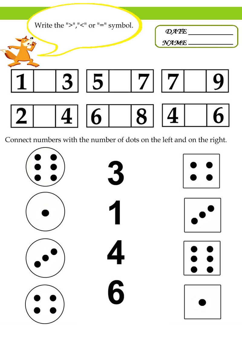 Free Math Worksheets To Print Numbers