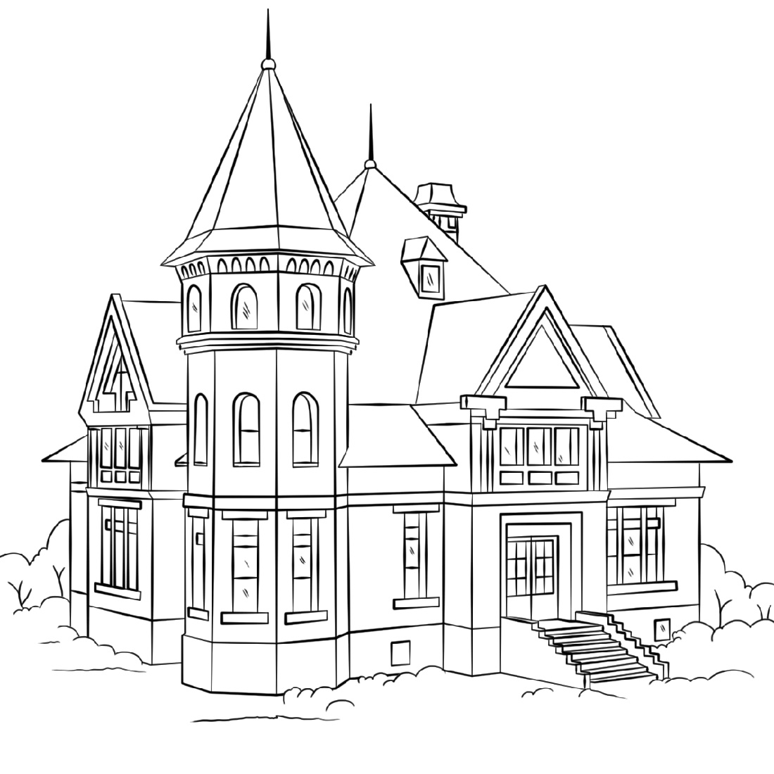 House Coloring Pages Free