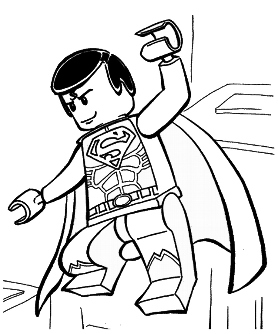 Lego Superman Coloring Pages Printable