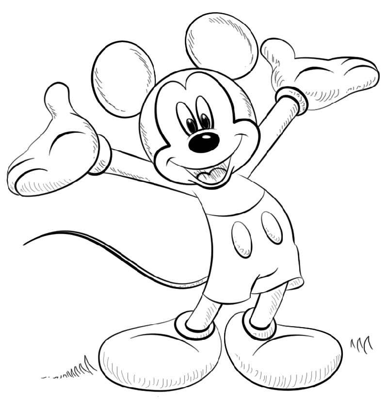 Mickey Mouse Coloring Free