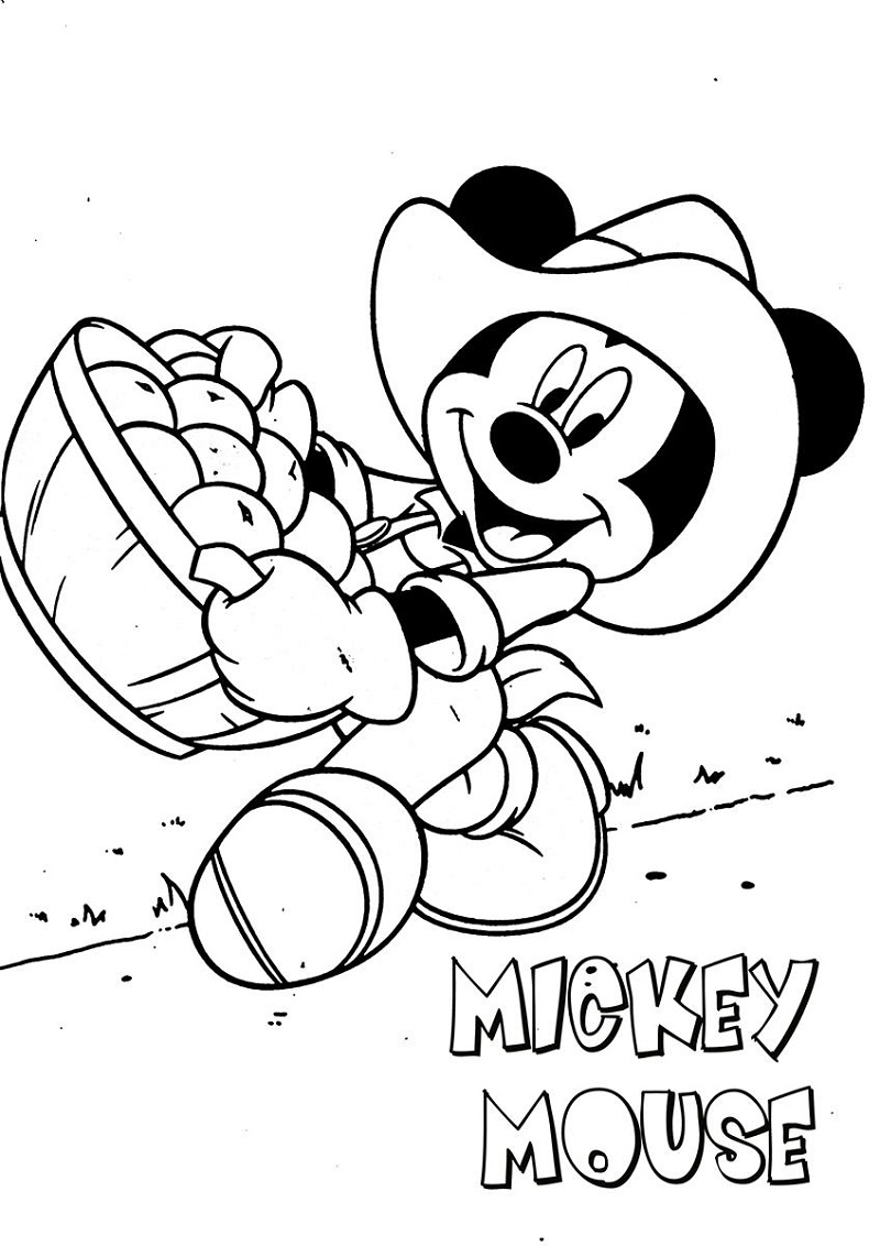 Mickey Mouse Coloring To Print
