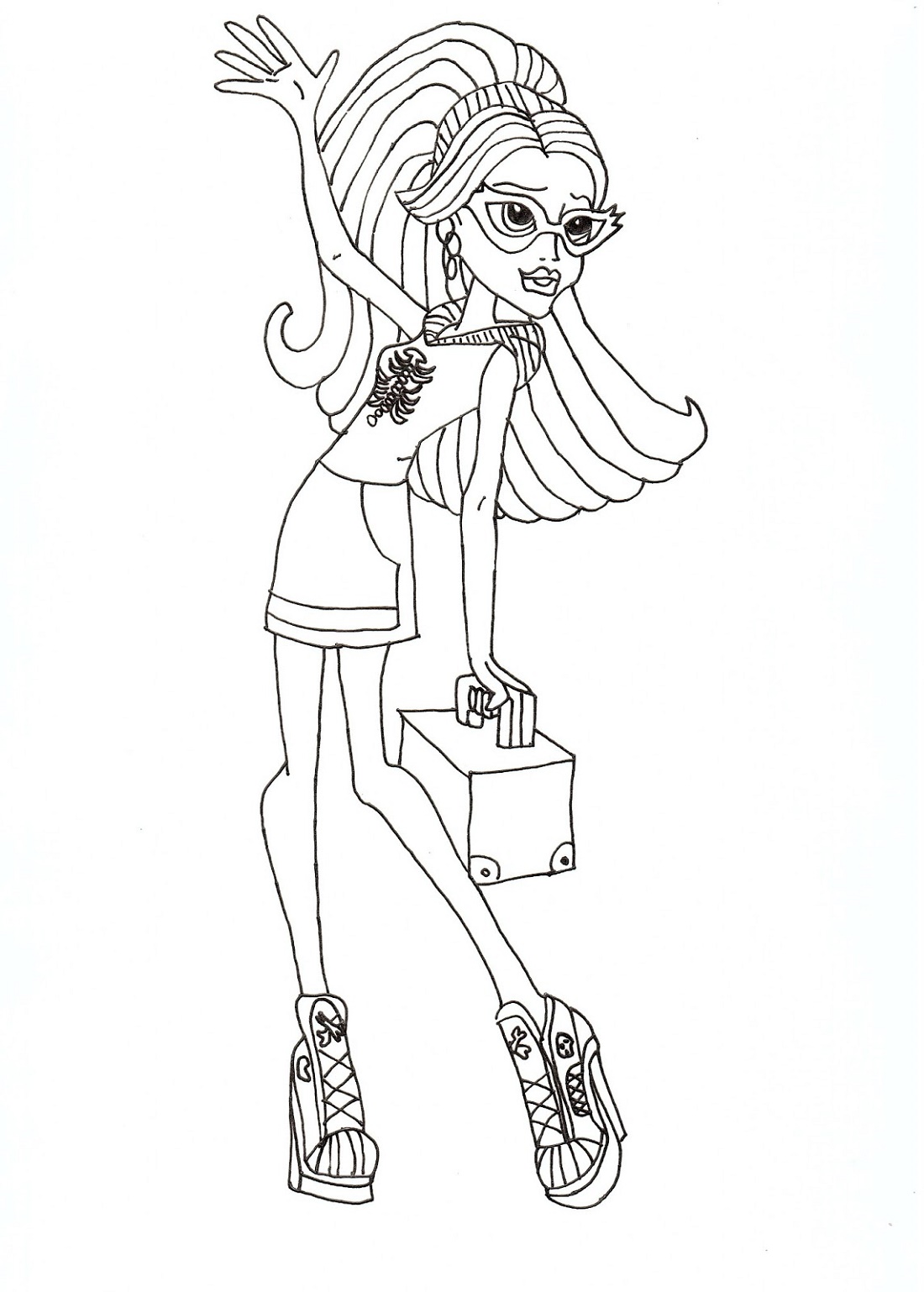 Monster High Coloring Pages Free