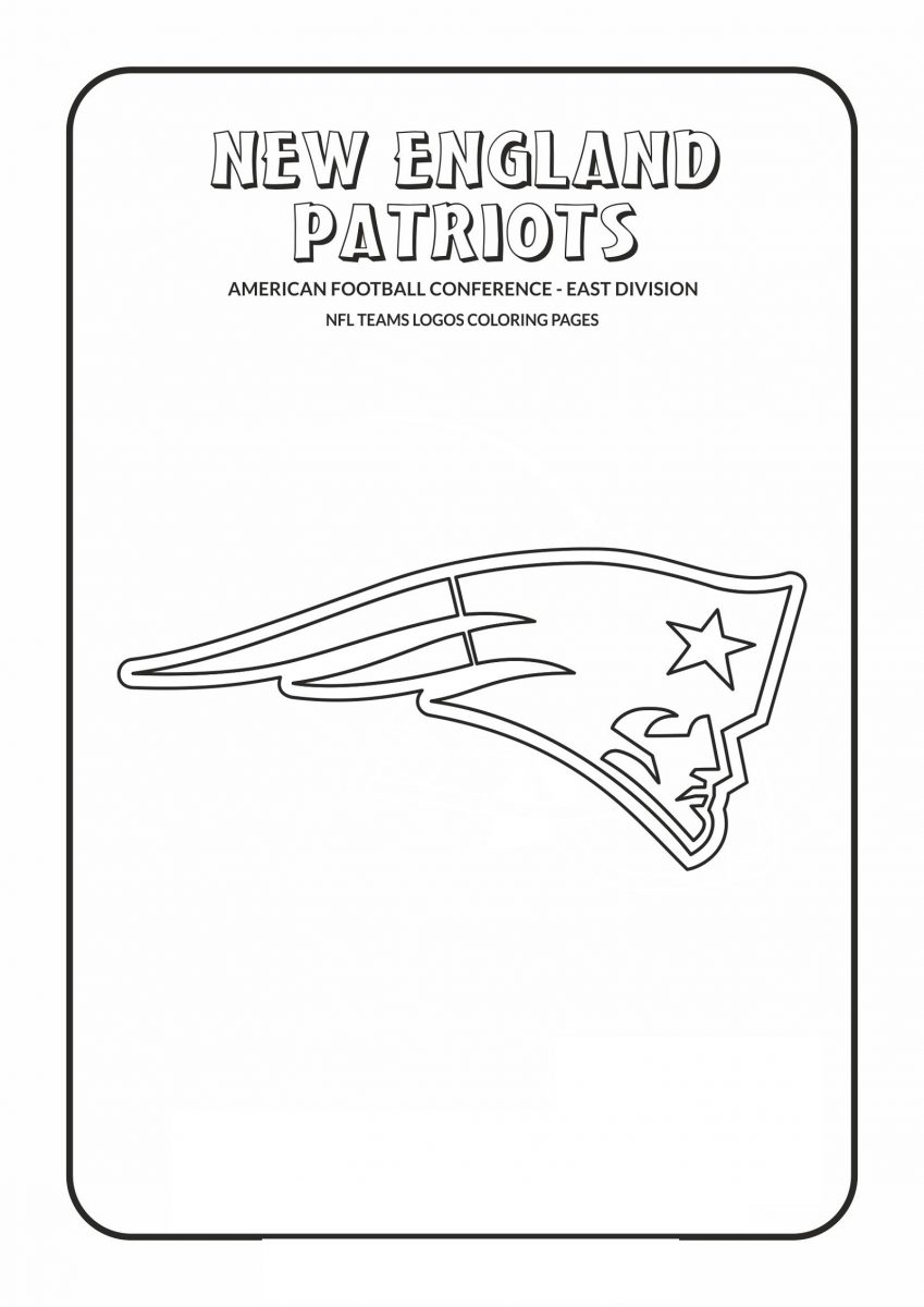 New England Patriots Coloring Pages Downloadable K5 Worksheets