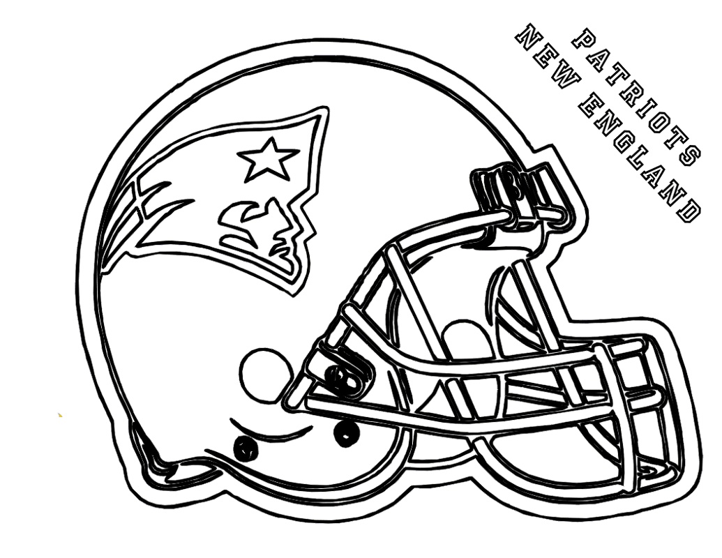 New England Patriots Coloring Pages Helmet