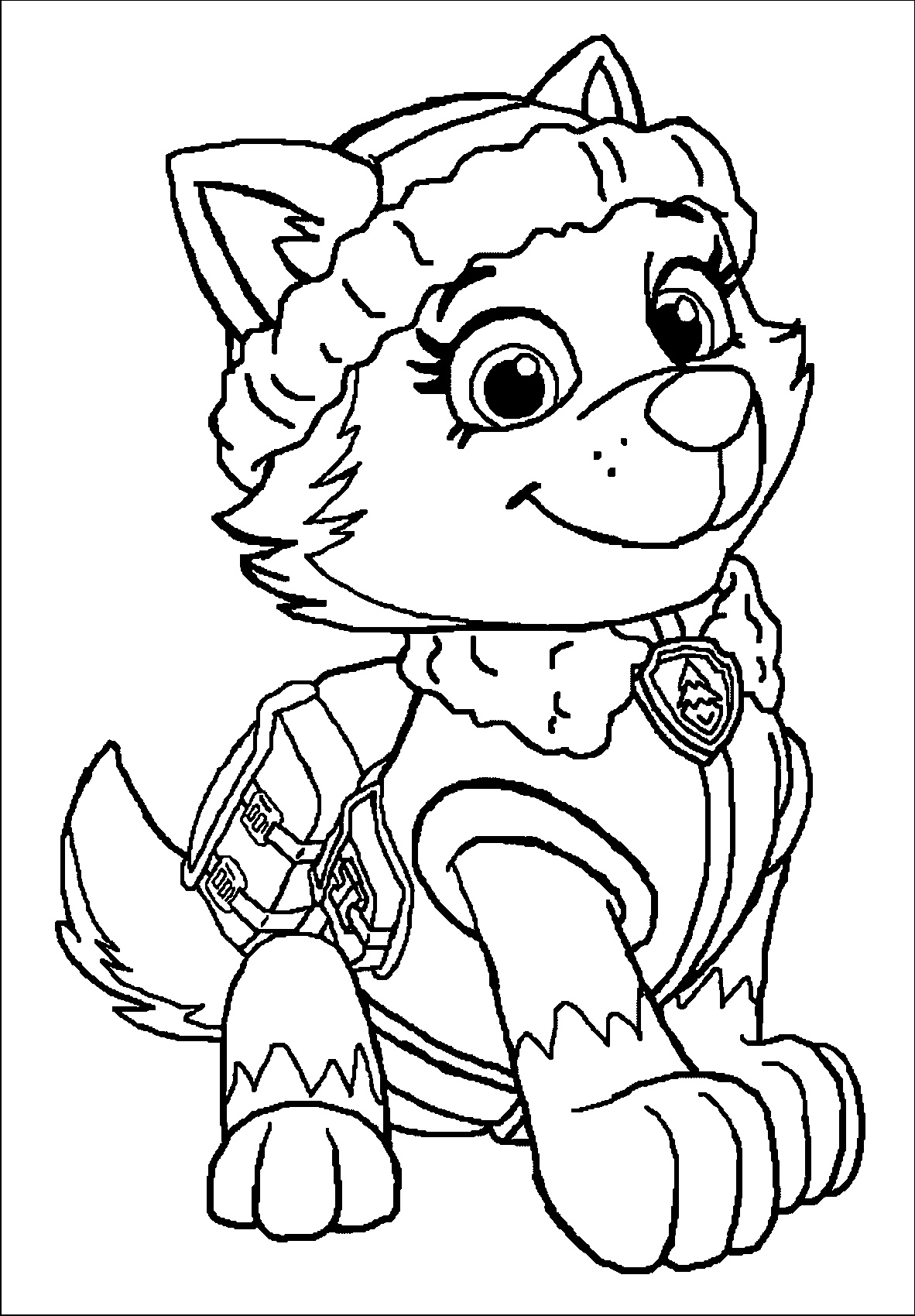 Paw Patrol Coloring Pages Everest