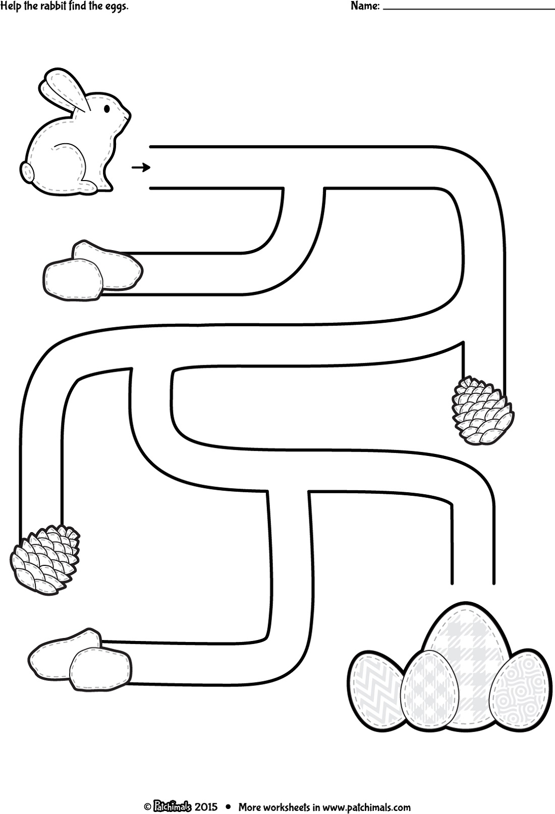 Printable Activities For 4 Year Olds Easy Maze
