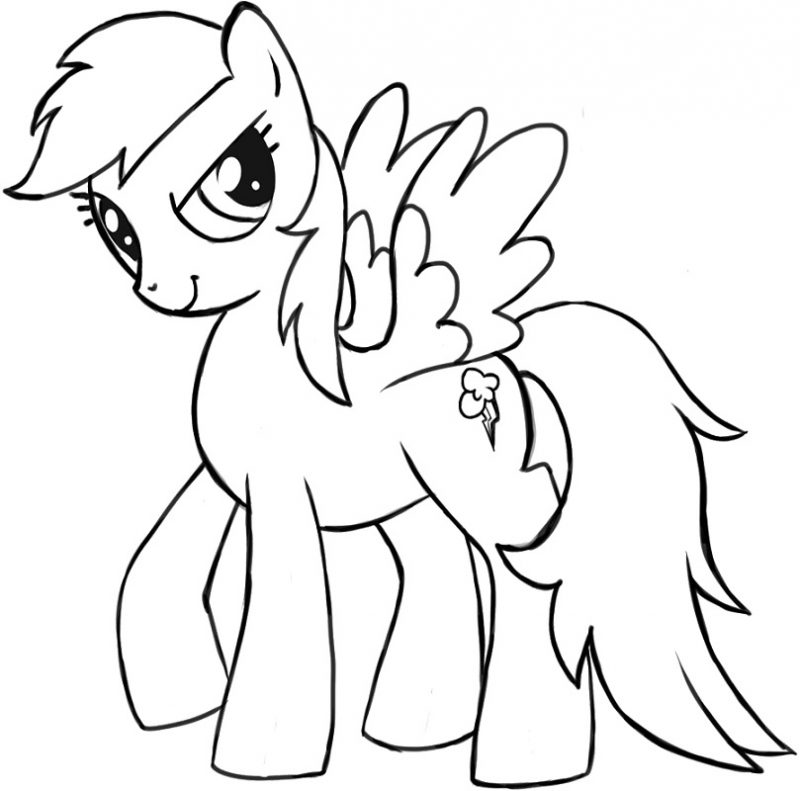 Rainbow Dash Coloring Pages All Themes | K5 Worksheets