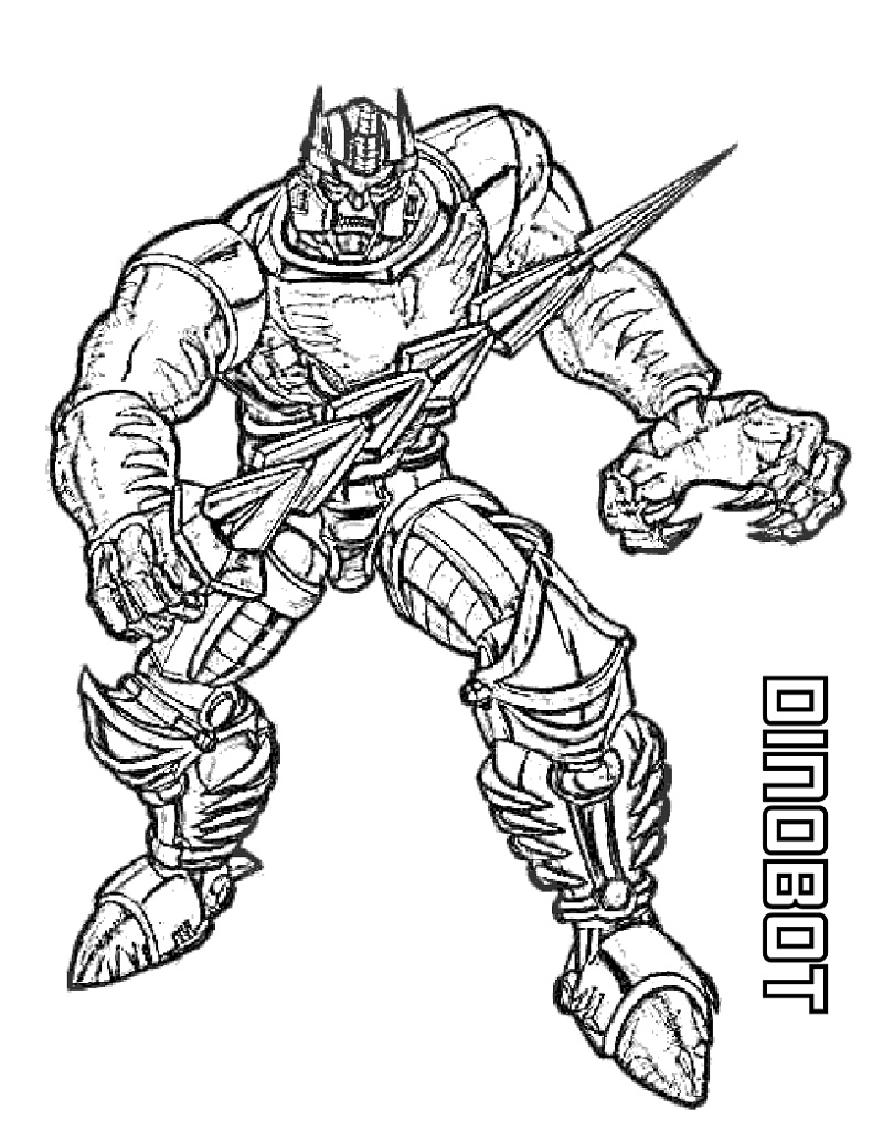 Transformers Coloring Pages Dinobot