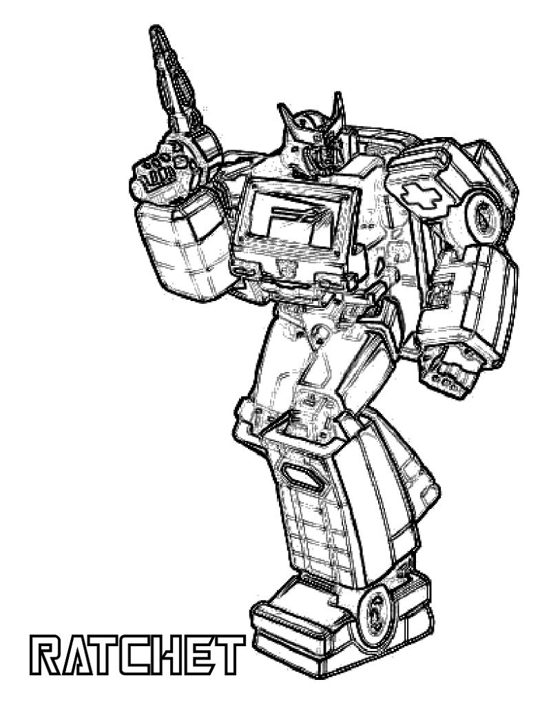 Transformers Coloring Pages Ratchet