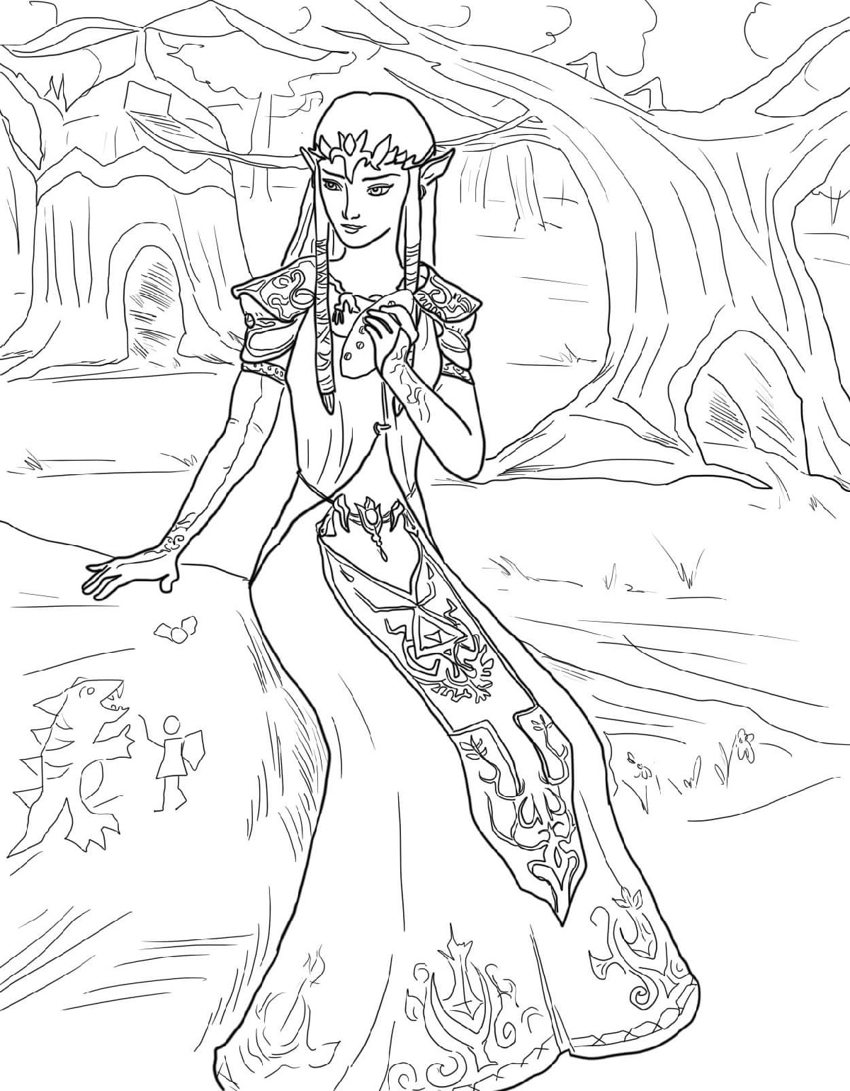 Zelda Coloring Pages Printable