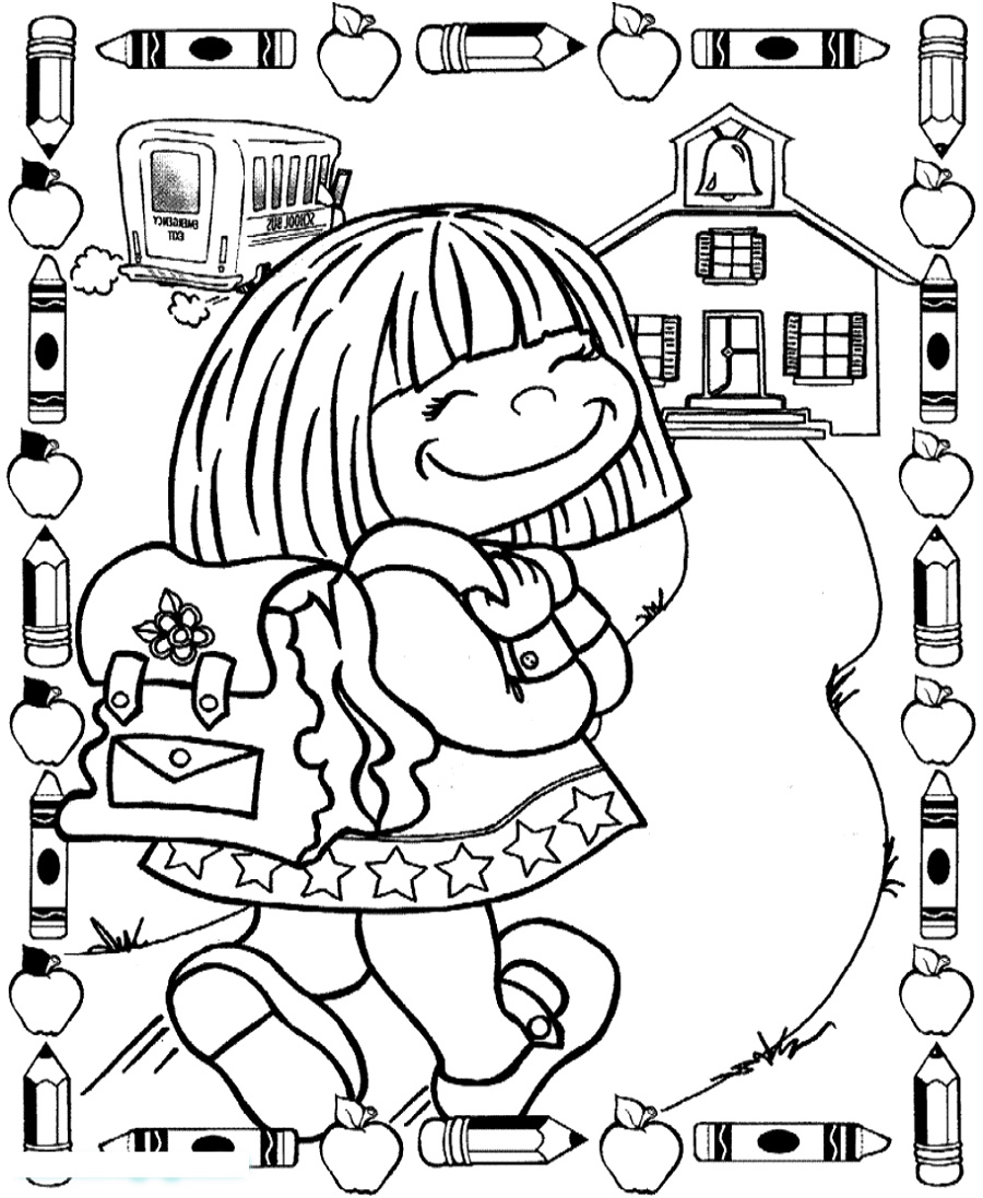 Back To School Coloring Pages Free