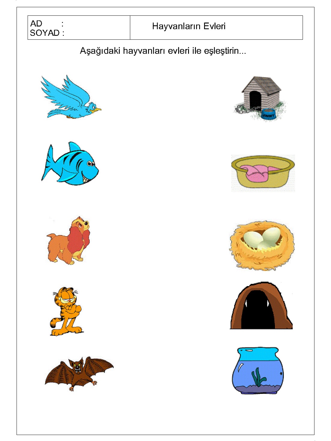 Easy Worksheets For Kids Matching K5 Worksheets