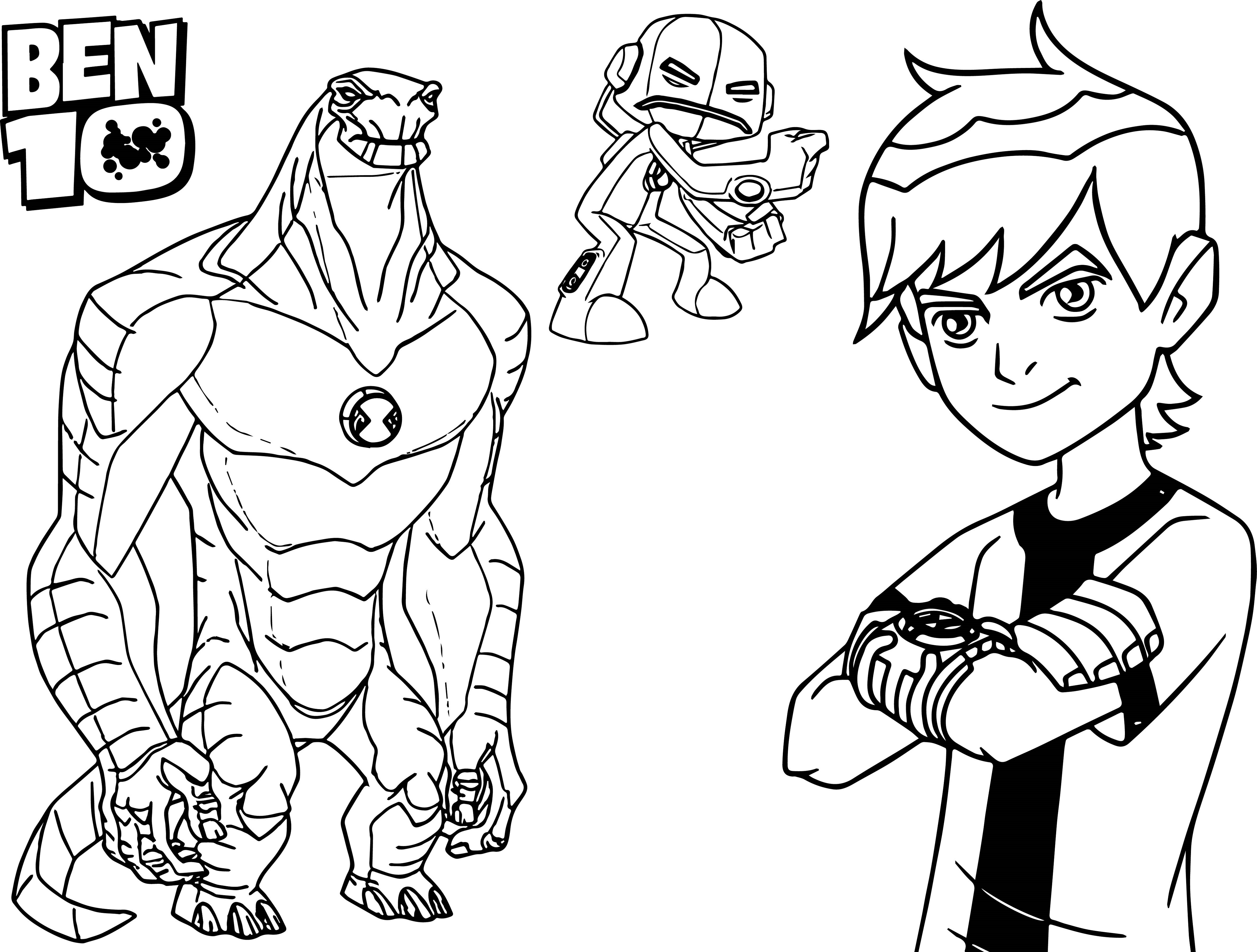 Ben 10 Coloring Pages Free