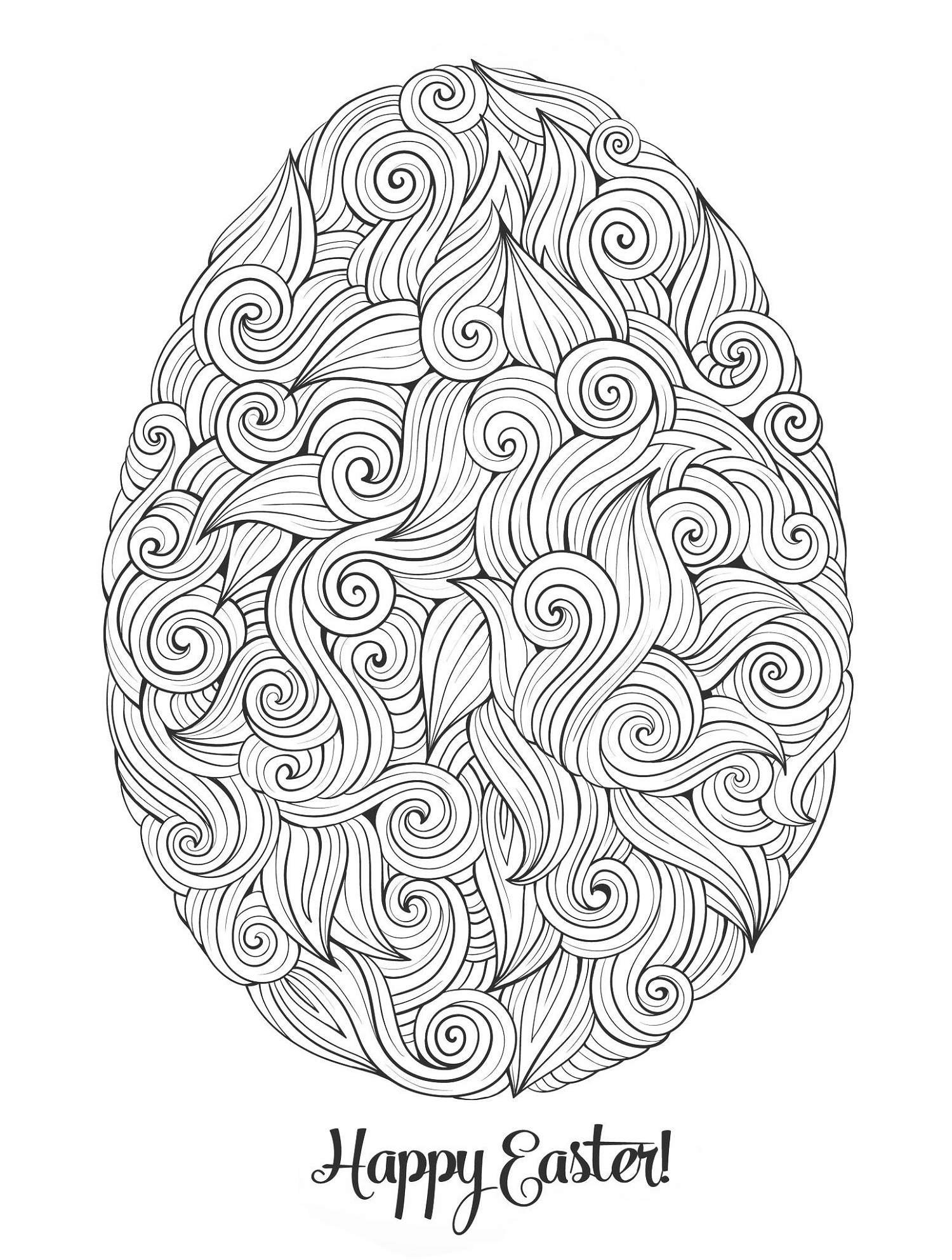 Easter Egg Coloring Ideas Pattern