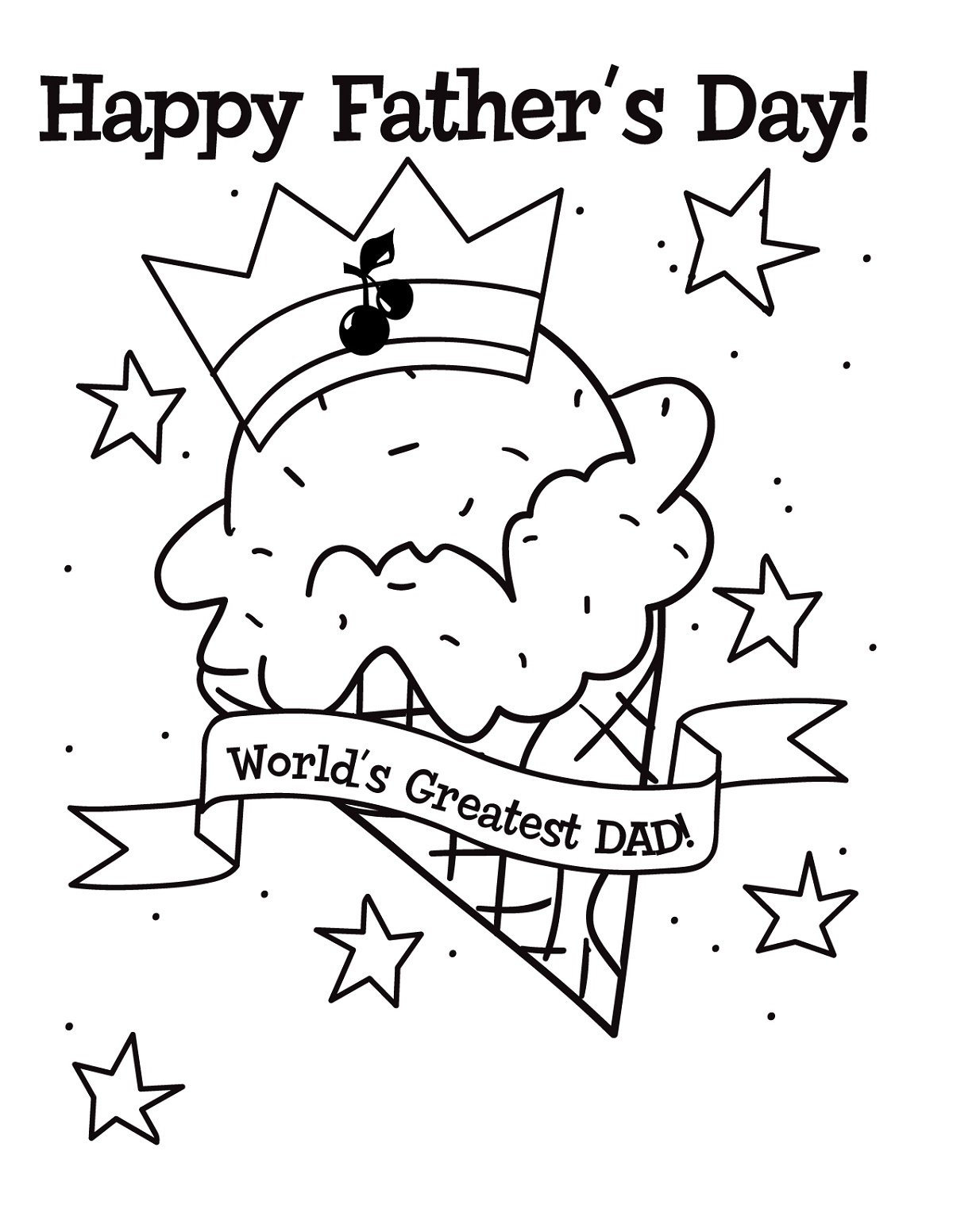 Happy Fathers Day Coloring Pages