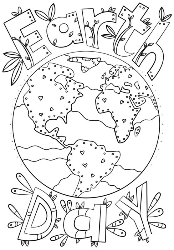 Earth Day Coloring Pages Various Styles | K5 Worksheets