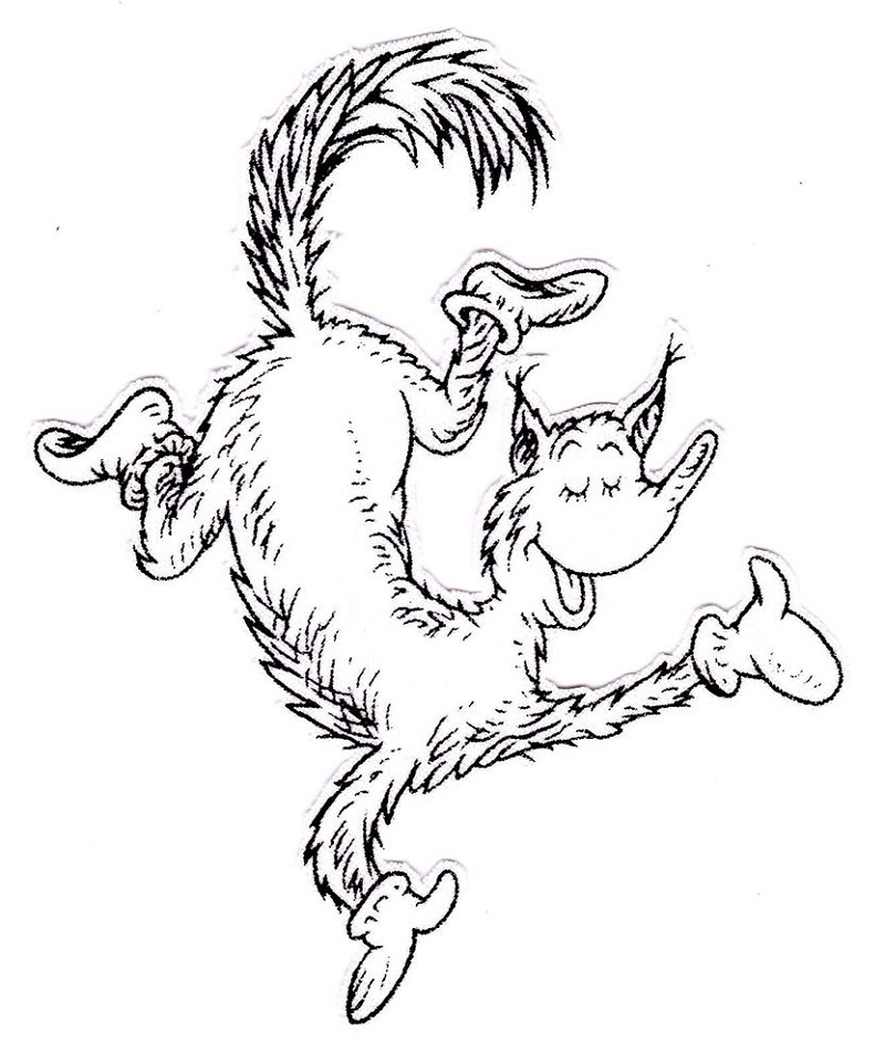 Fox In Socks Coloring Page Dr Seuss