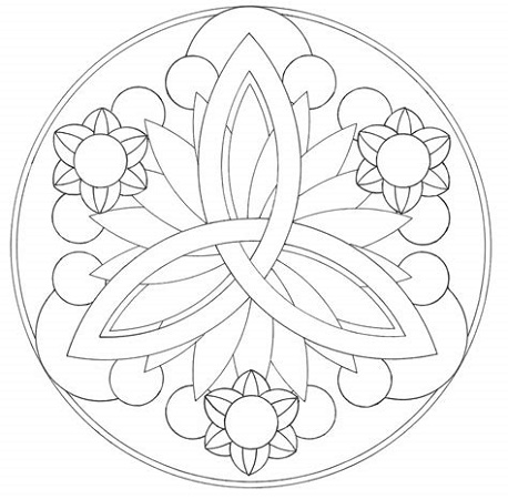 Free Mandala Coloring Pages Easy