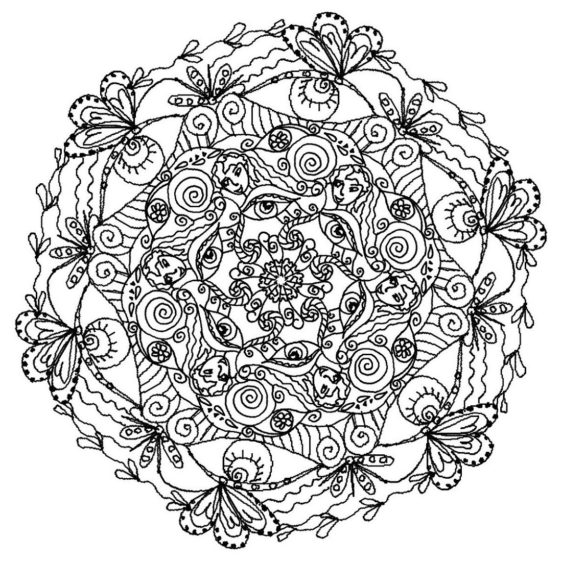 Free Mandala Coloring Pages For Adults