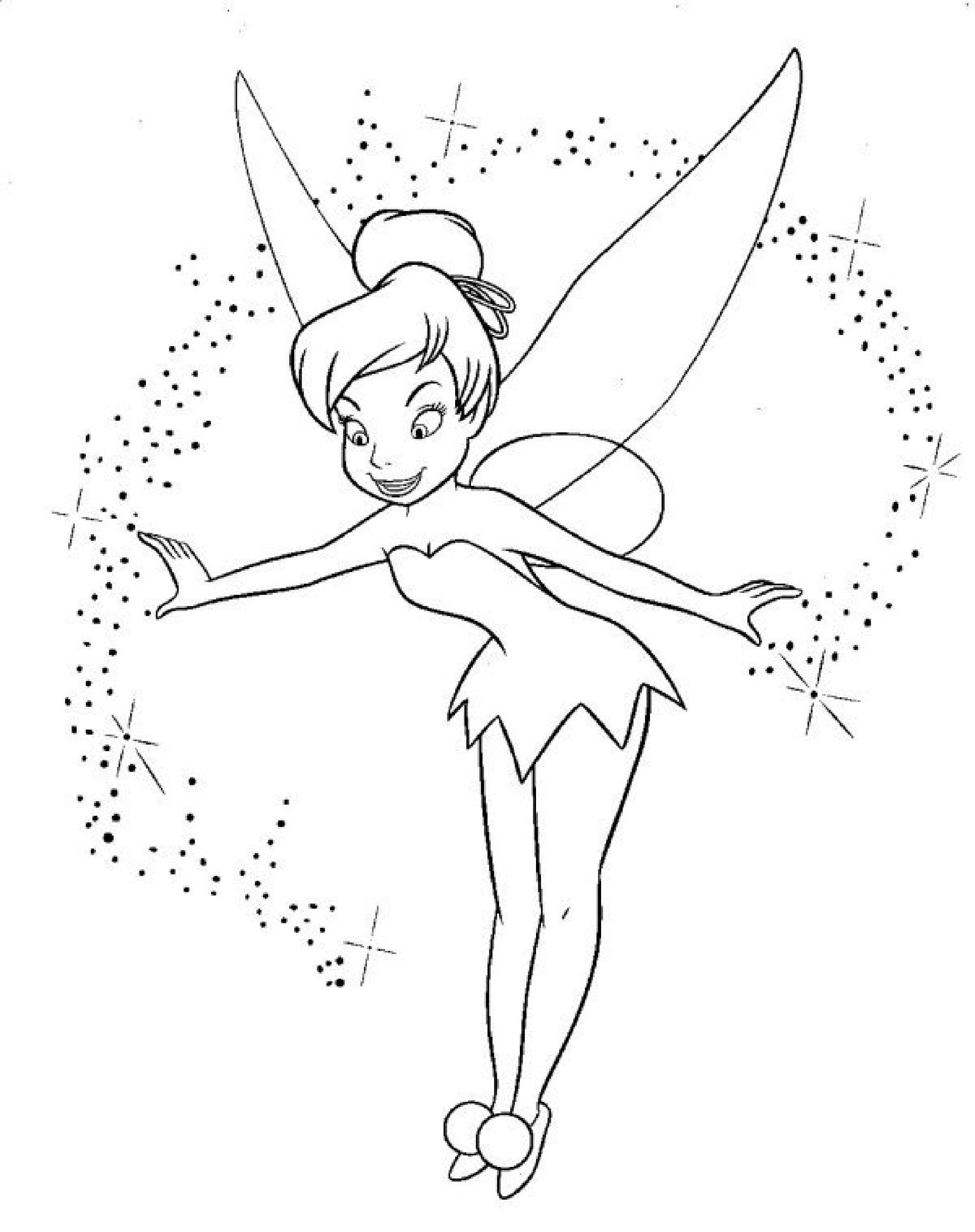 Fairy Coloring Pages Tinkerbell