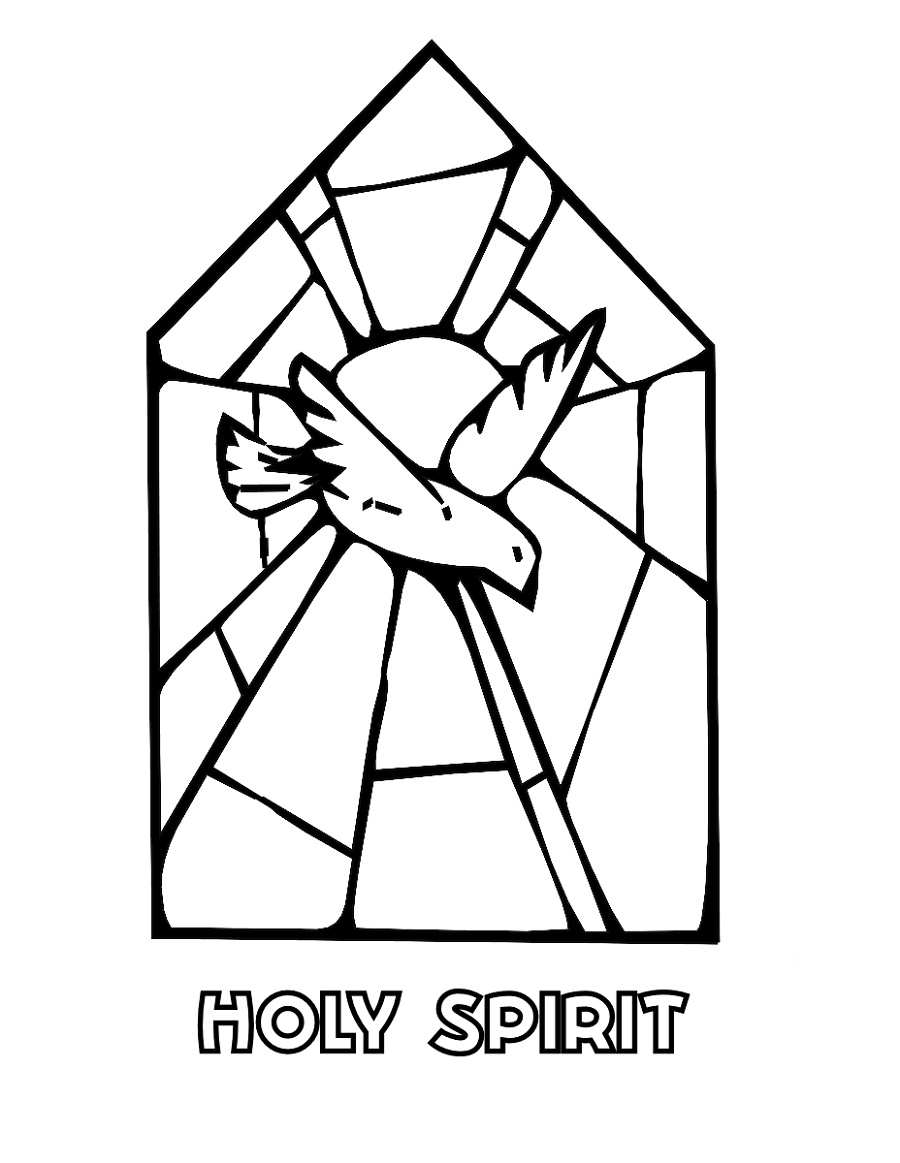 Holy Ghost Coloring Page For Kids