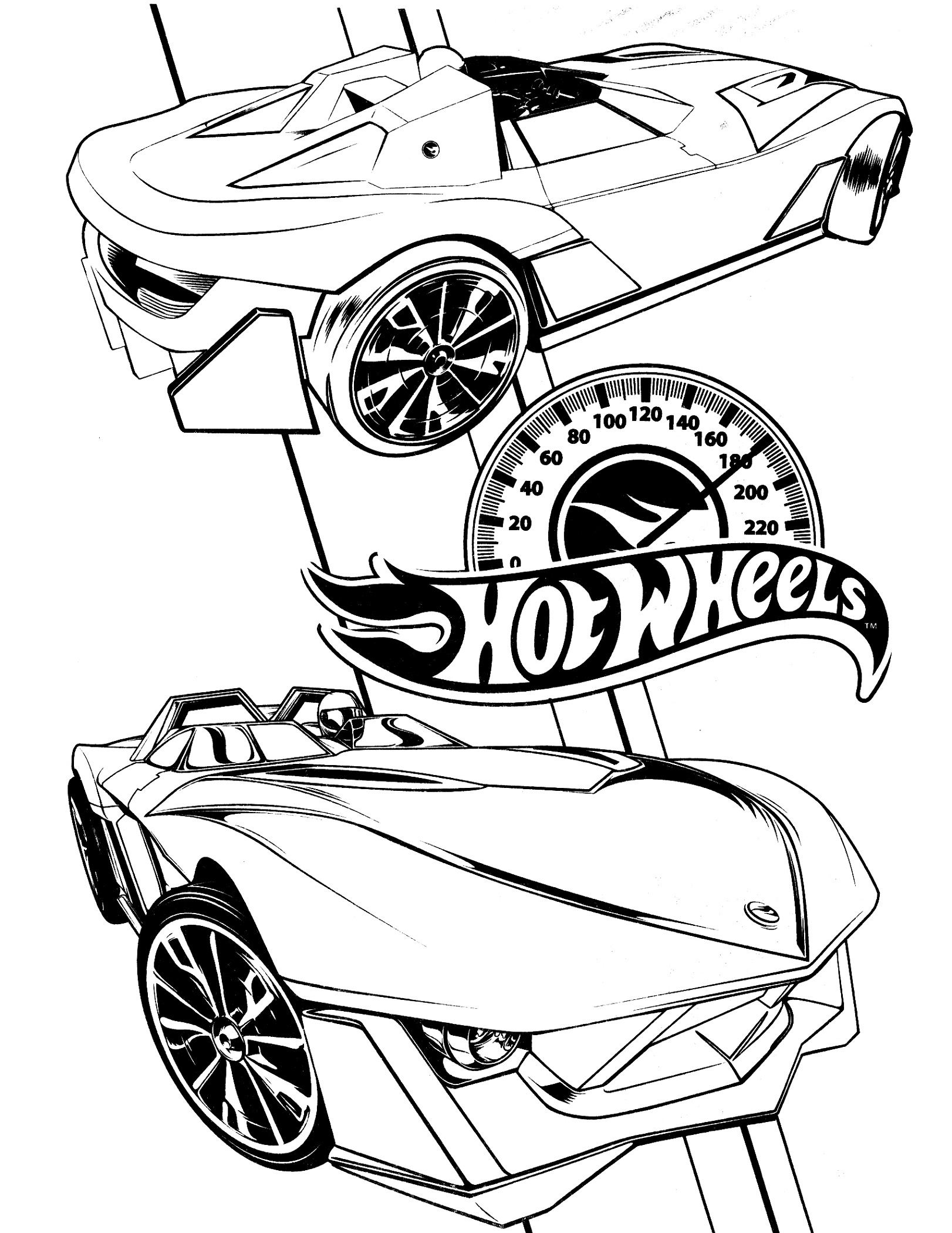 Hot Wheels Coloring Pages Printable